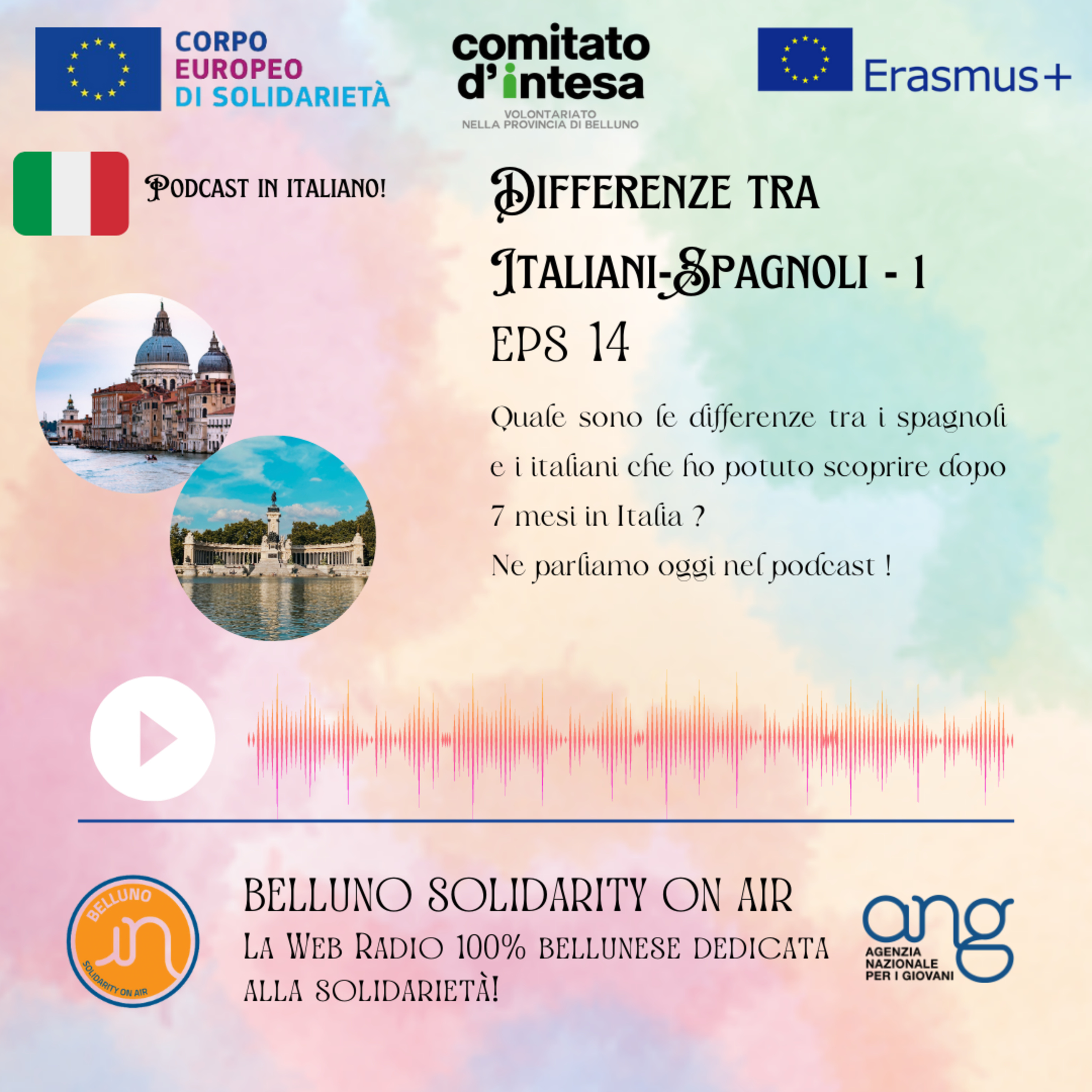 10 minutes of Interculturality - Differenze tra italiani-spagnoli - 1 episode artwork