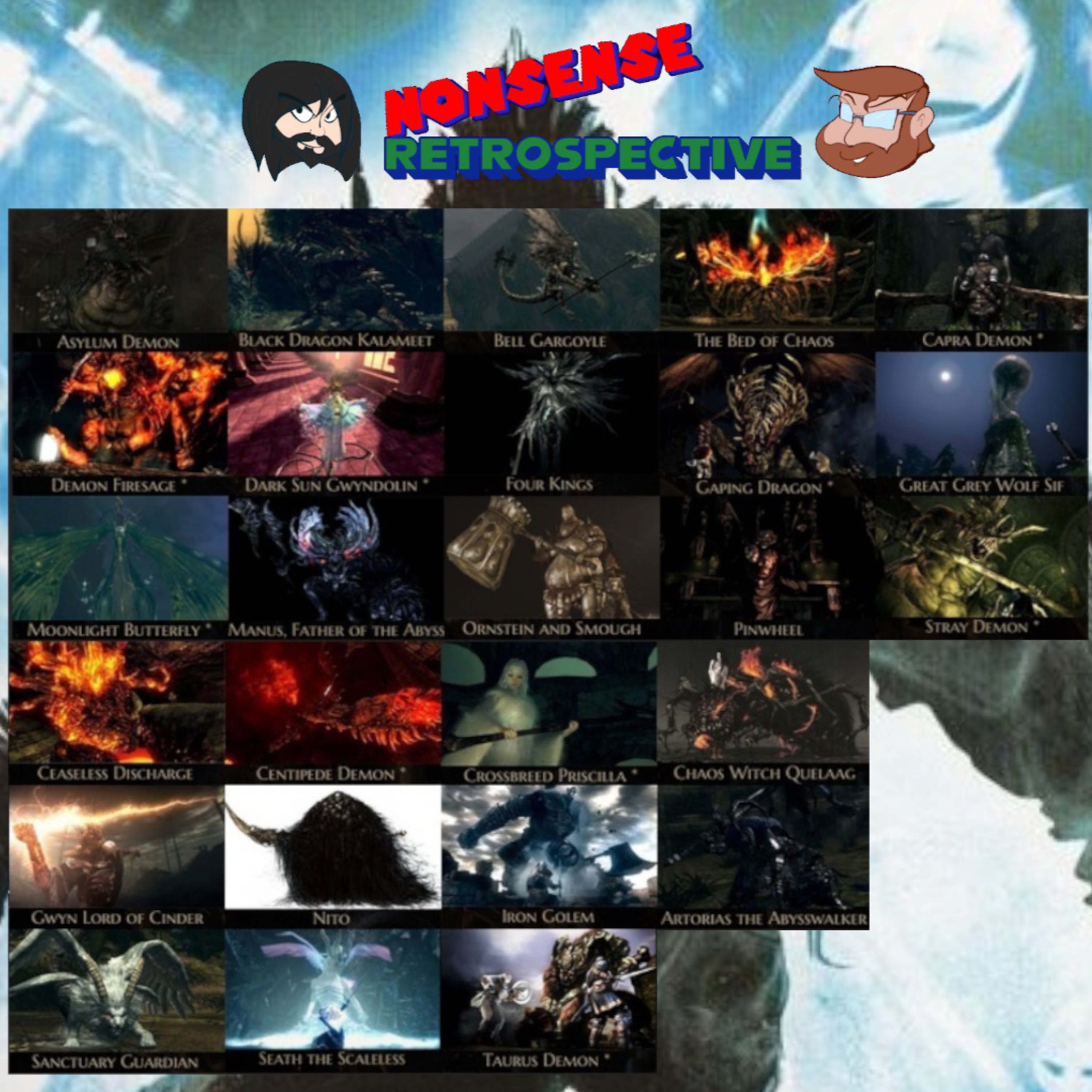 Nonsense Retrospective Episode 122: Dark Souls 1 Boss Tier List episode artwork