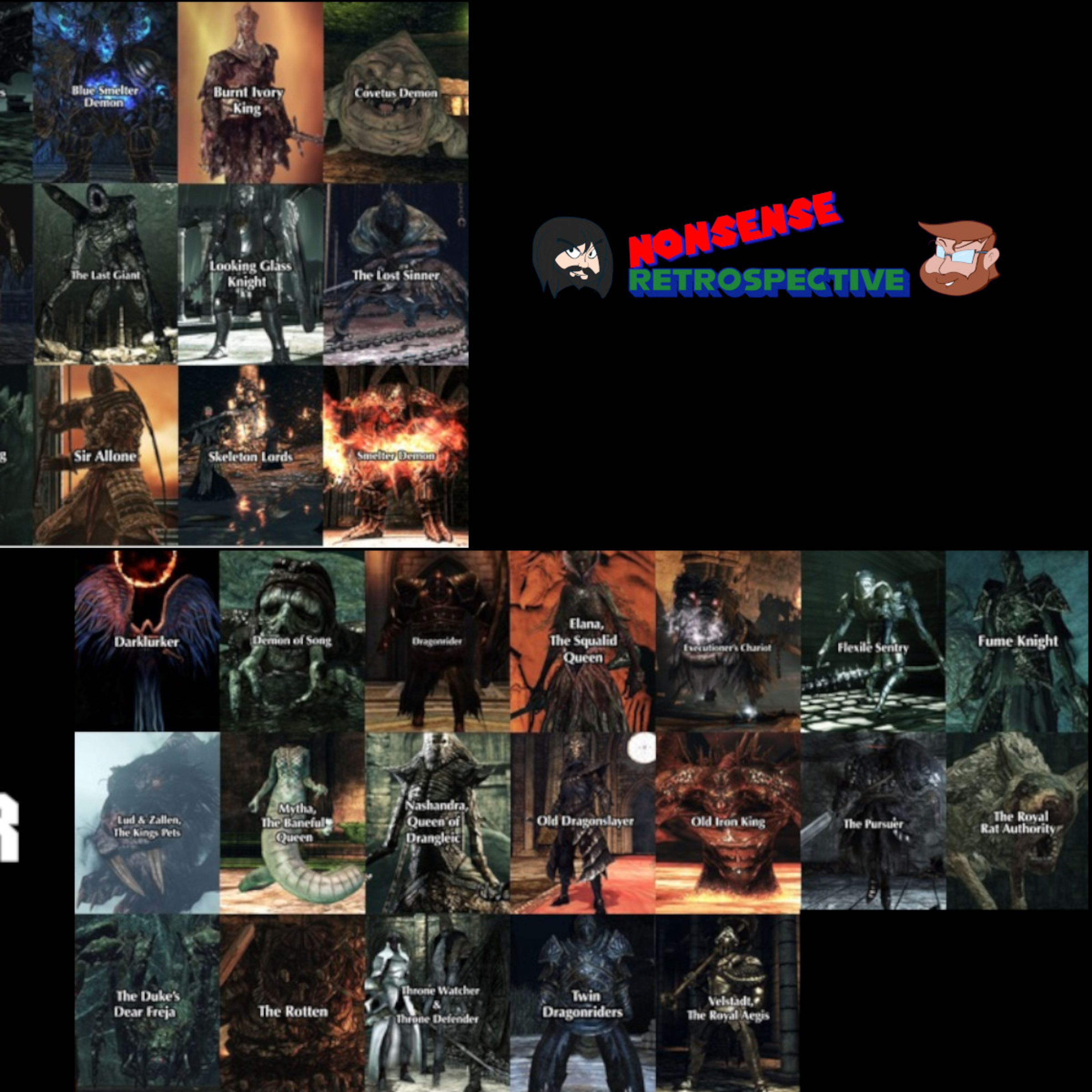 Nonsense Retrospective Episode 136: Dark Souls 2 Boss Tier List episode artwork