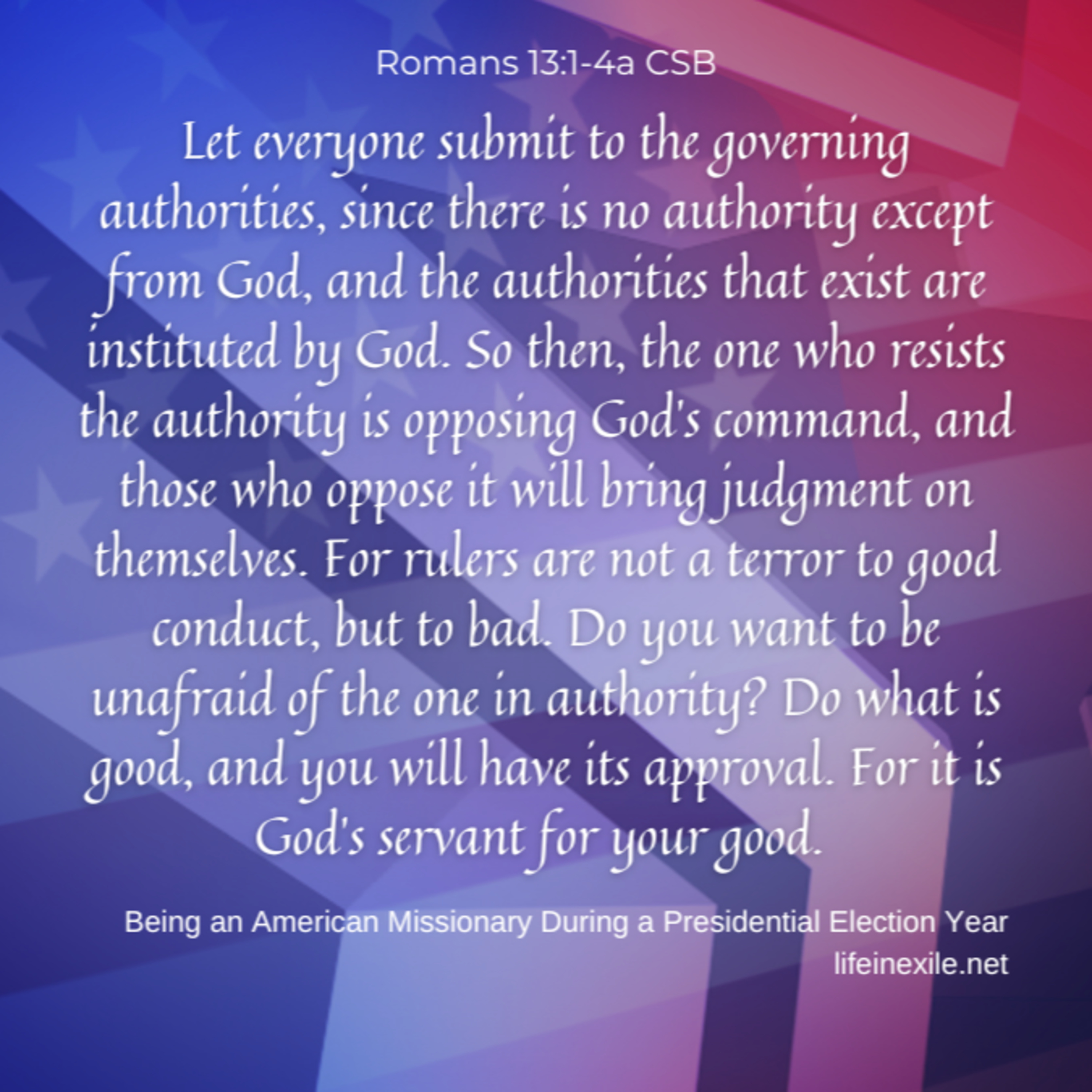 Being an American Missionary During a Presidential Election Year episode artwork