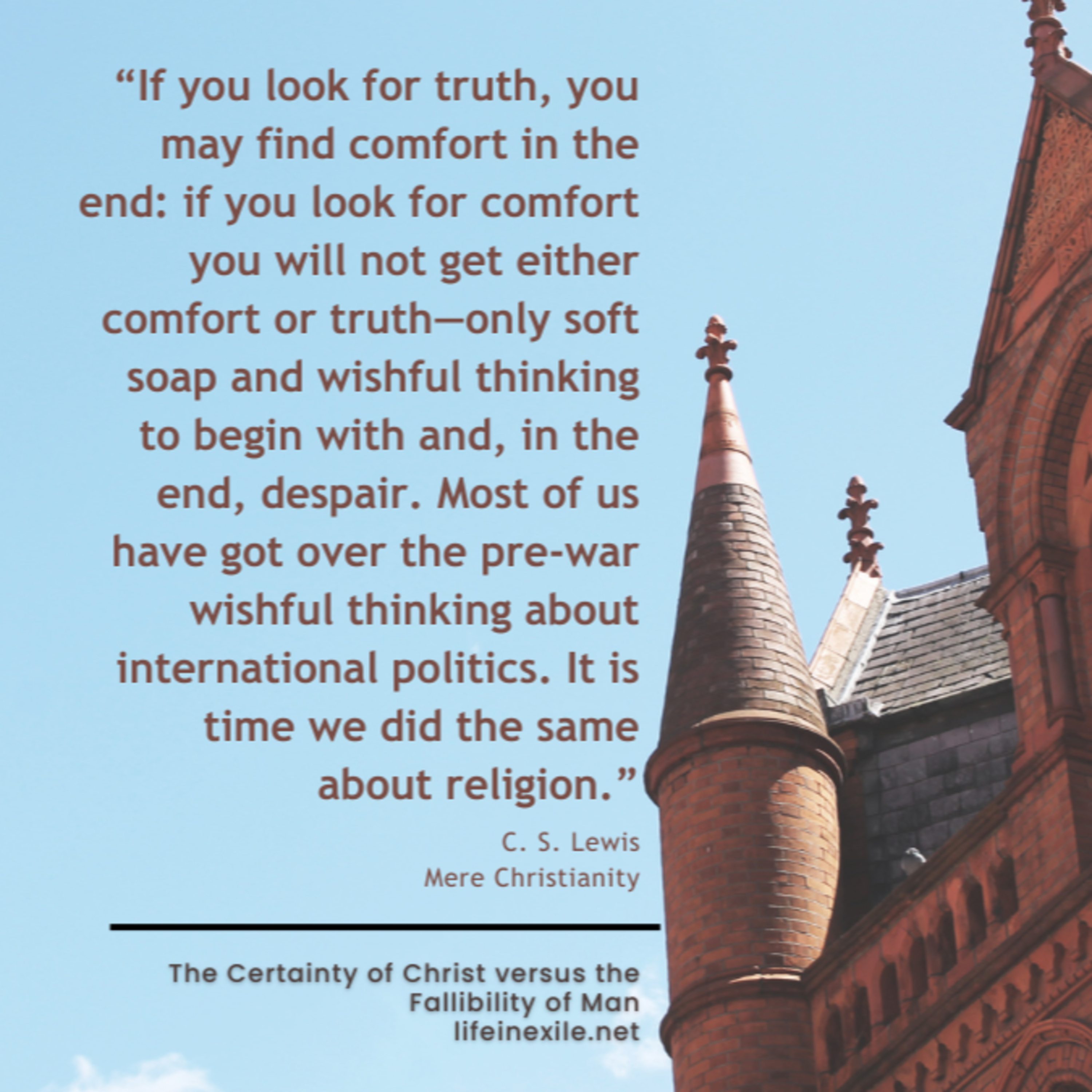 The Certainty of Christ Versus the Fallibility of Man episode artwork