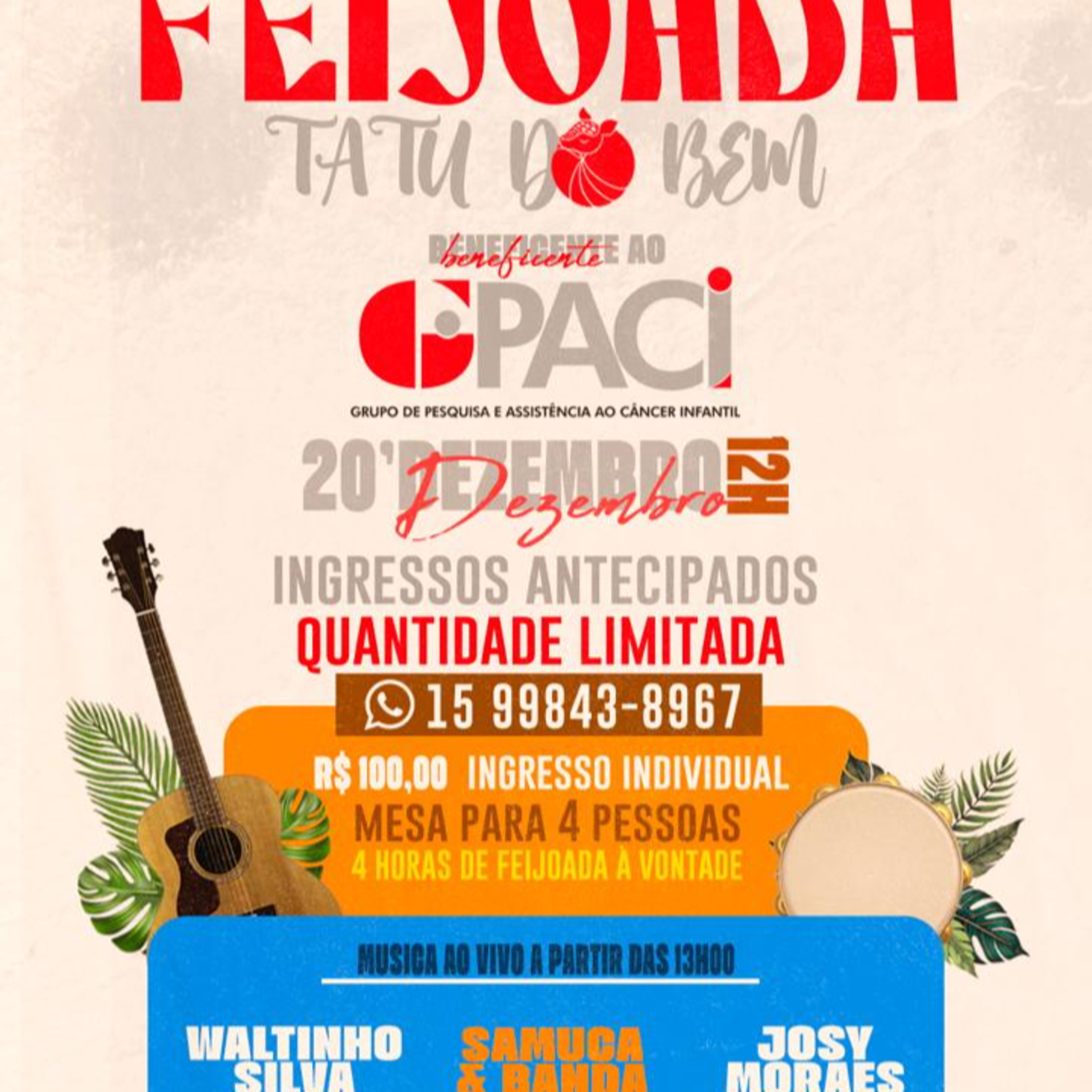 Feijoada Tatu do Bem promove evento solidário em apoio ao GPACI no dia 20 de dezembro episode artwork