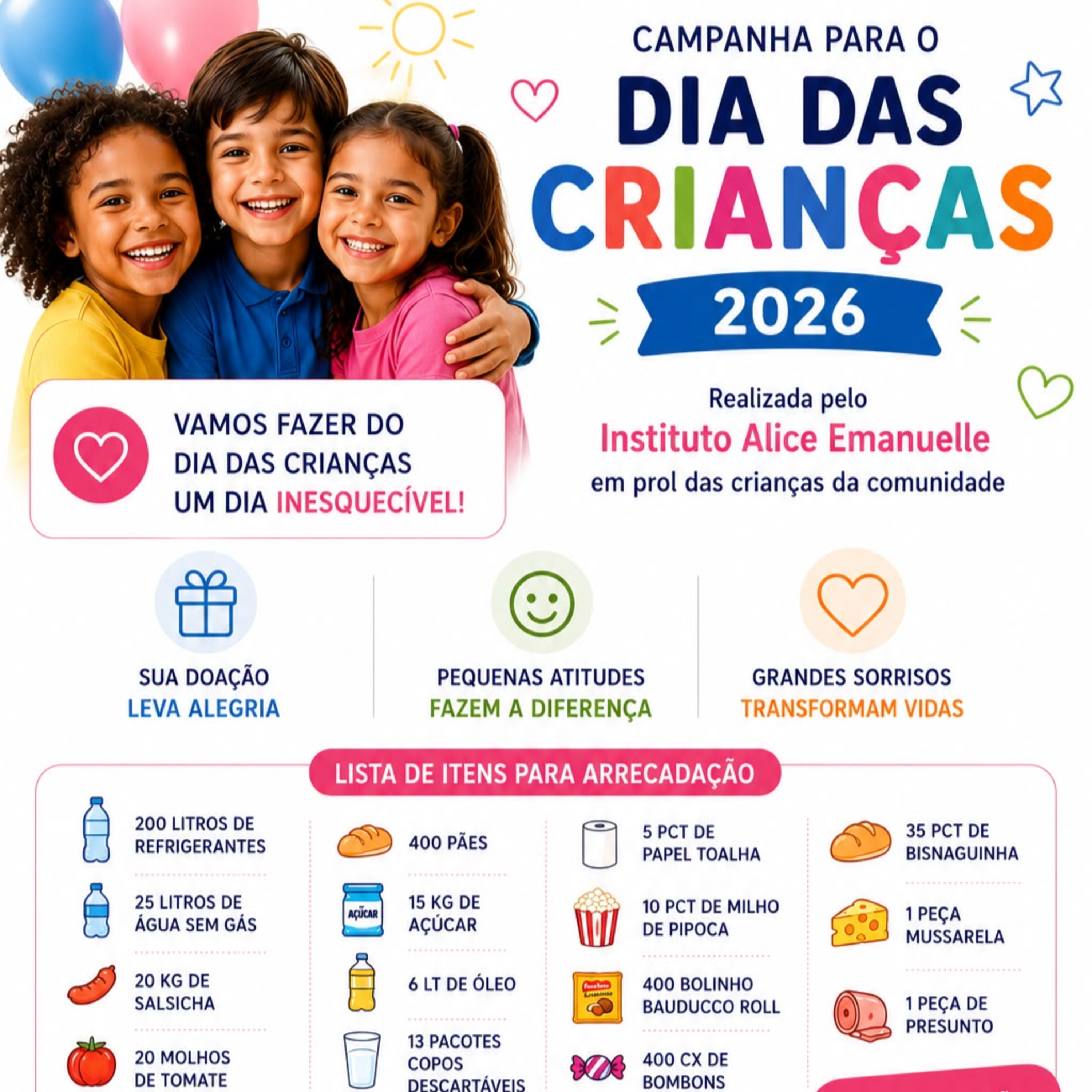 Instituto Alice Emanuelle promove evento no Dia das Crianças; saiba como ajudar episode artwork