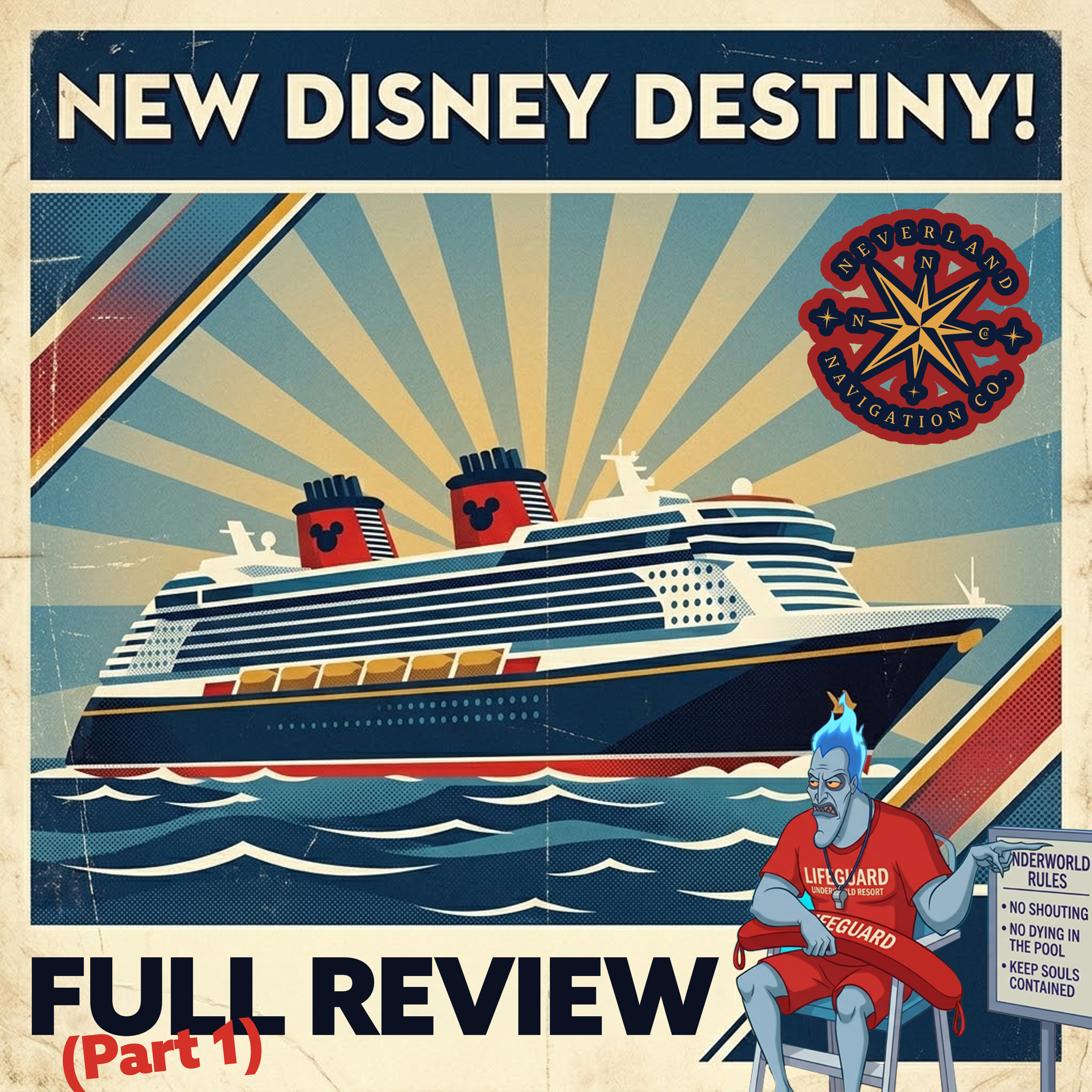 Disney Destiny Cruise FULL Review (Part 1)! | Hercules Show, Room 7500, & Dining Experiences episode artwork
