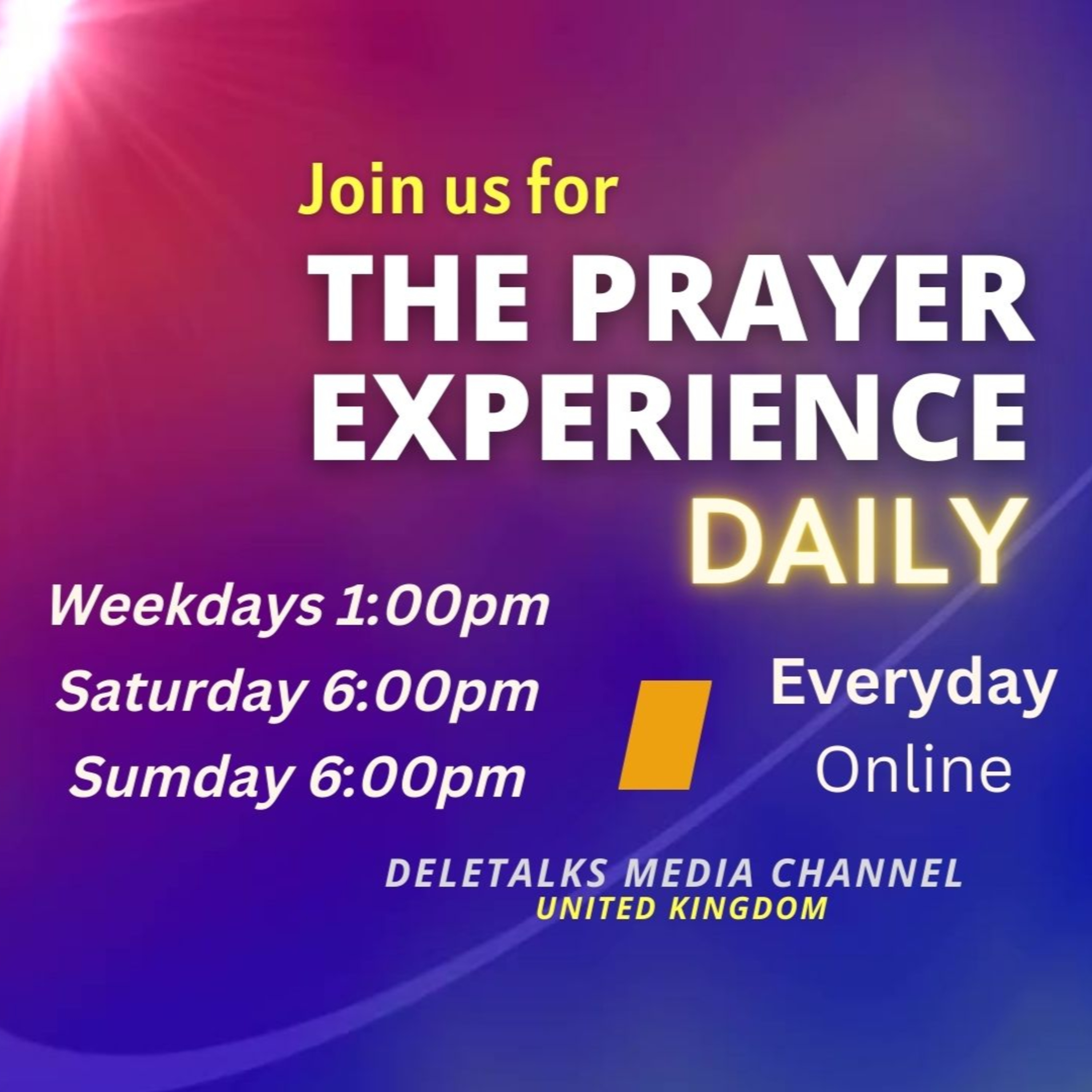 Talitha Cumi - ARISE! | The Prayer Experience with Timothy Daniels | Sunday 20th August 2023