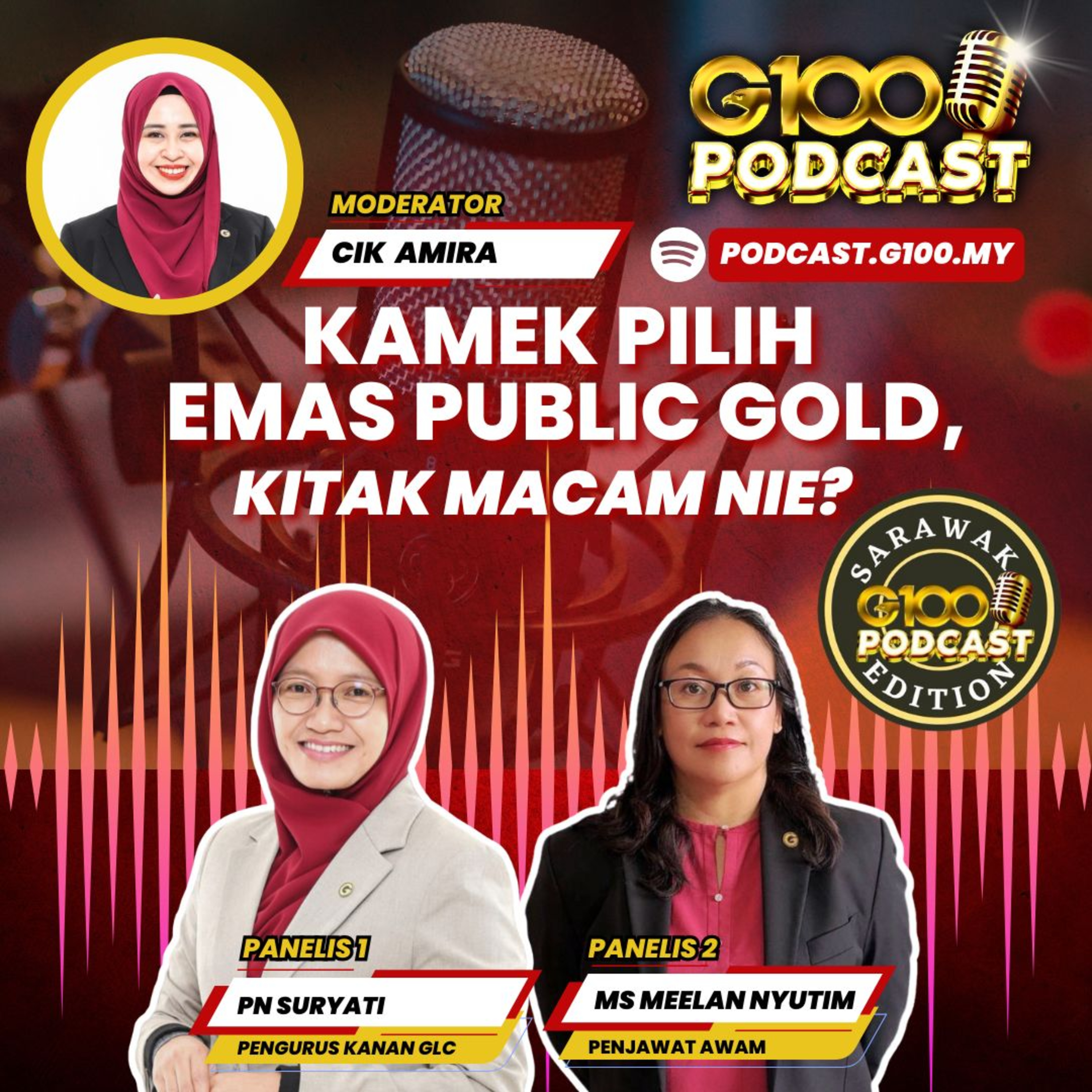 Episod 121 Kamek Pilih Emas Public Gold, Kitak Macam Nie Bersama Puan Suryati Bujang dan Ms Meelan Nyutim