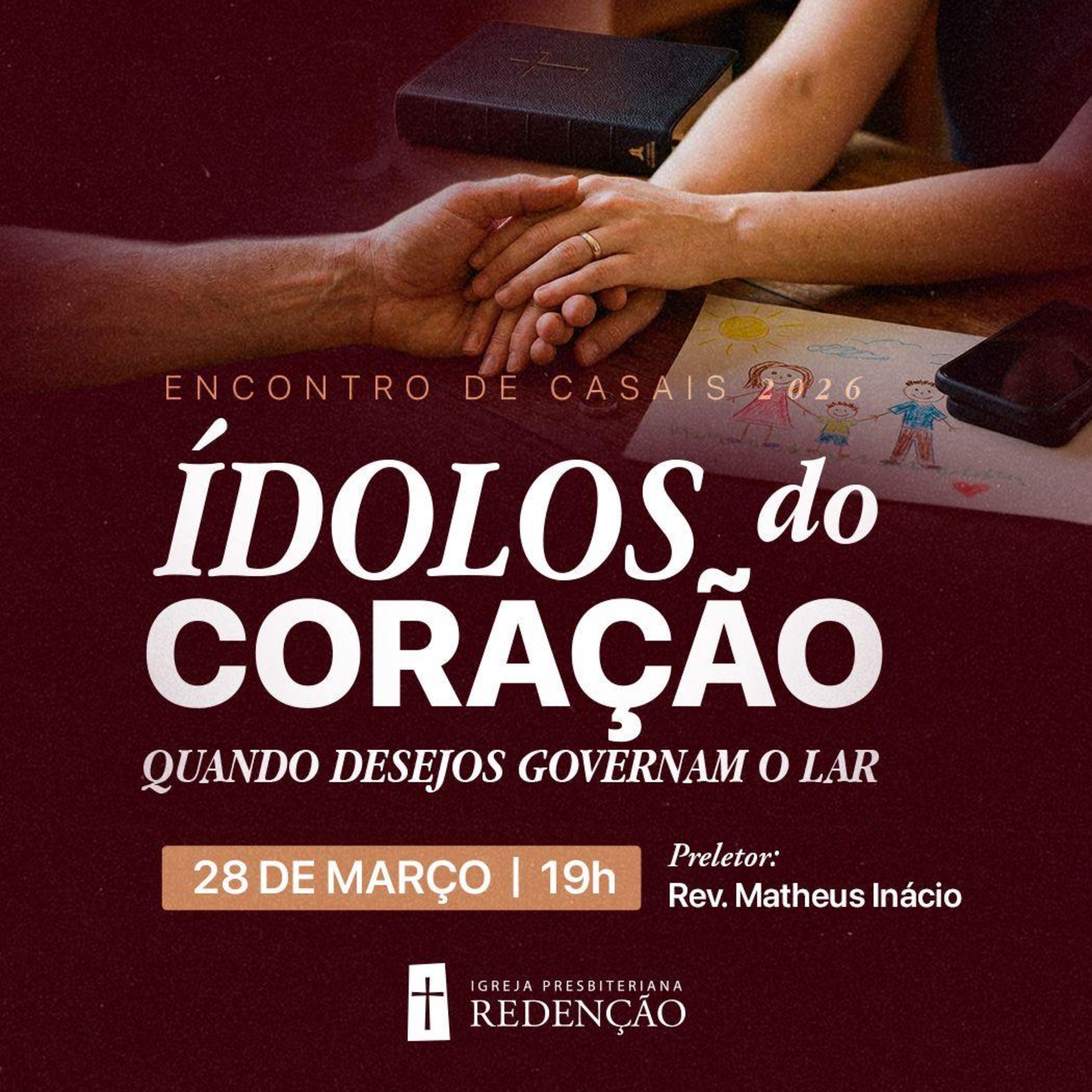 Palestra de Casais - 28.03.2026 - Ídolos do Coração: quando desejos governam o lar. episode artwork