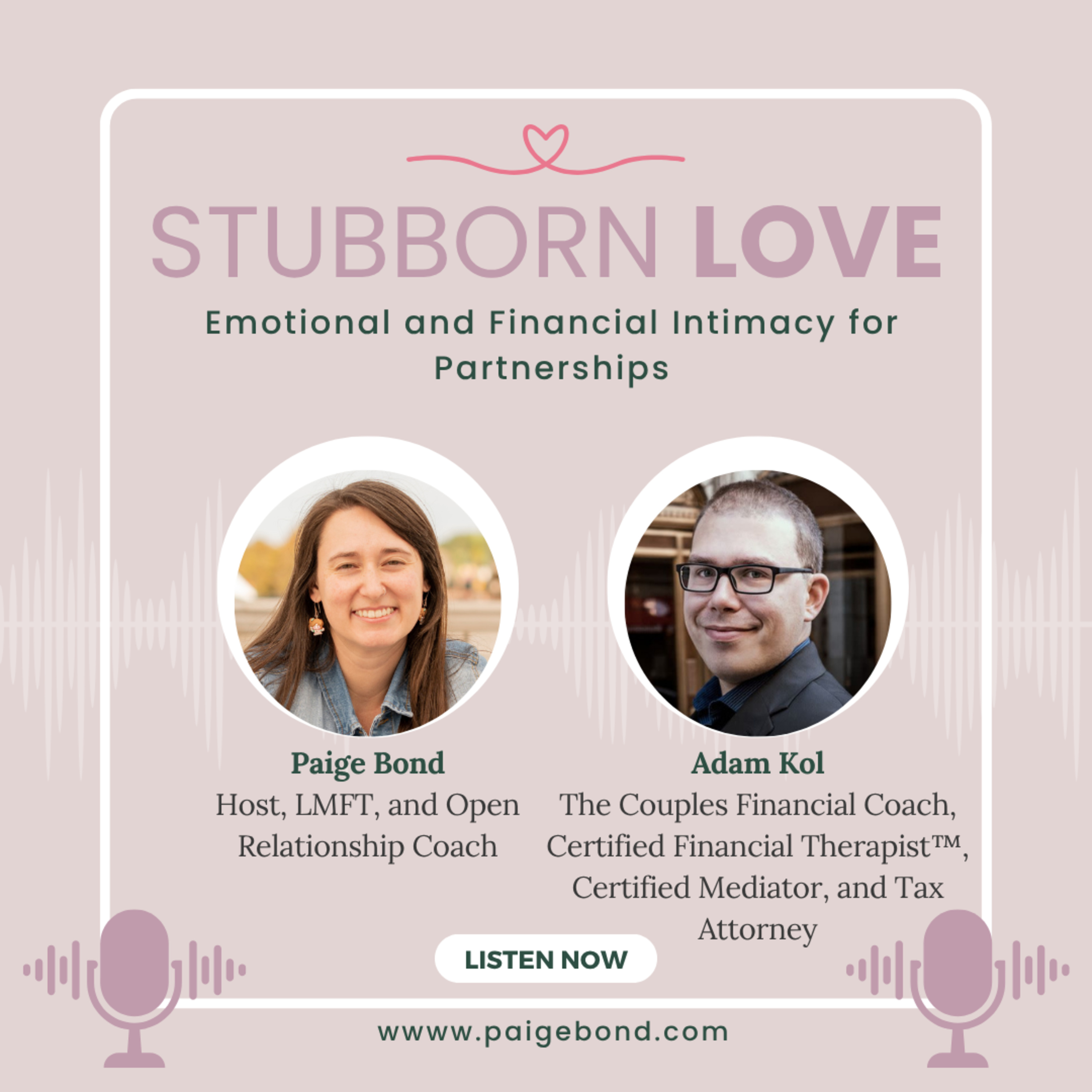 Emotional and Financial Intimacy for Partnerships | with Adam Kol, The Couples Financial Coach, Certified Financial Therapist™, Certified Mediator, and Tax Attorney