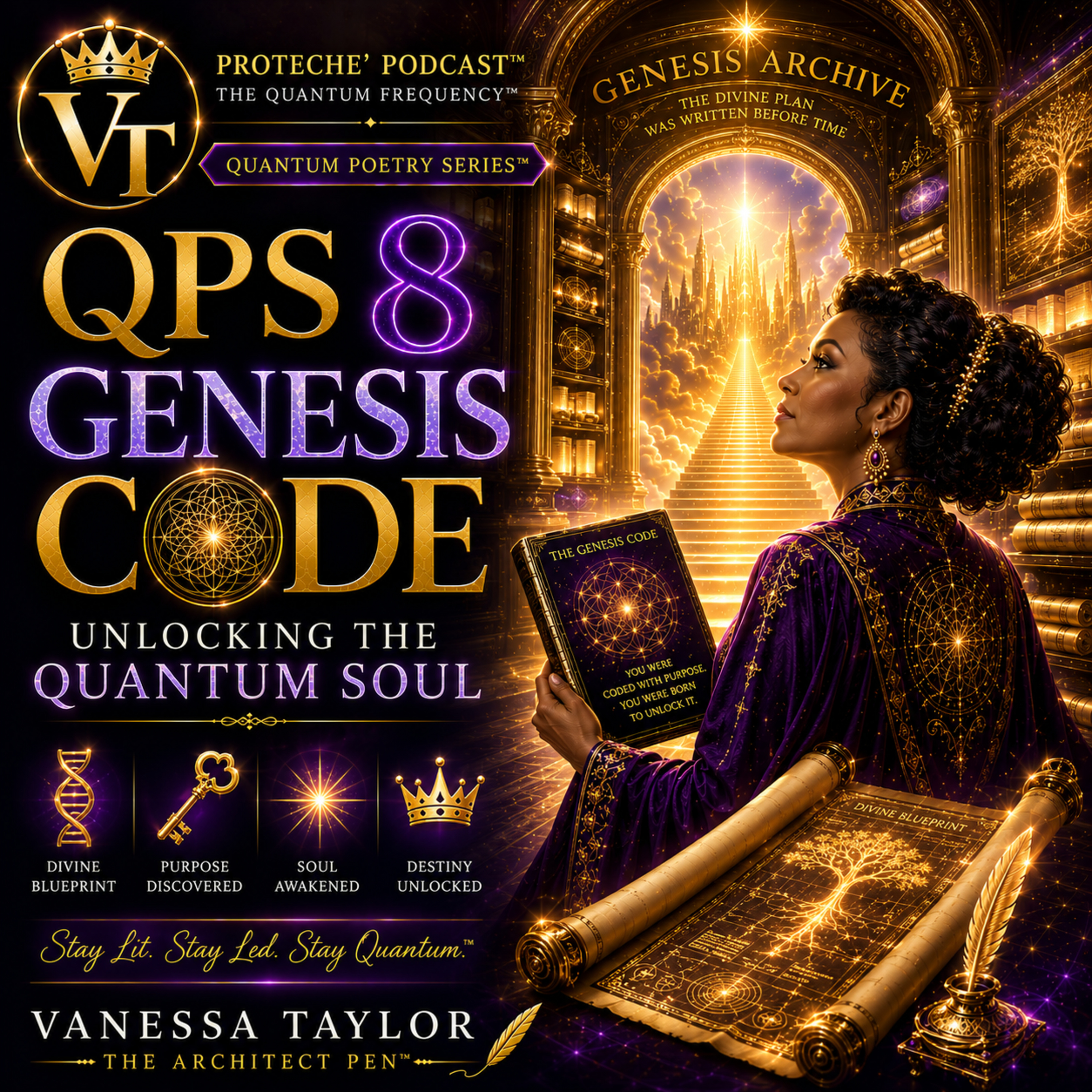 QPS 8 | Genesis Code: Unlocking the Quantum Soul episode artwork