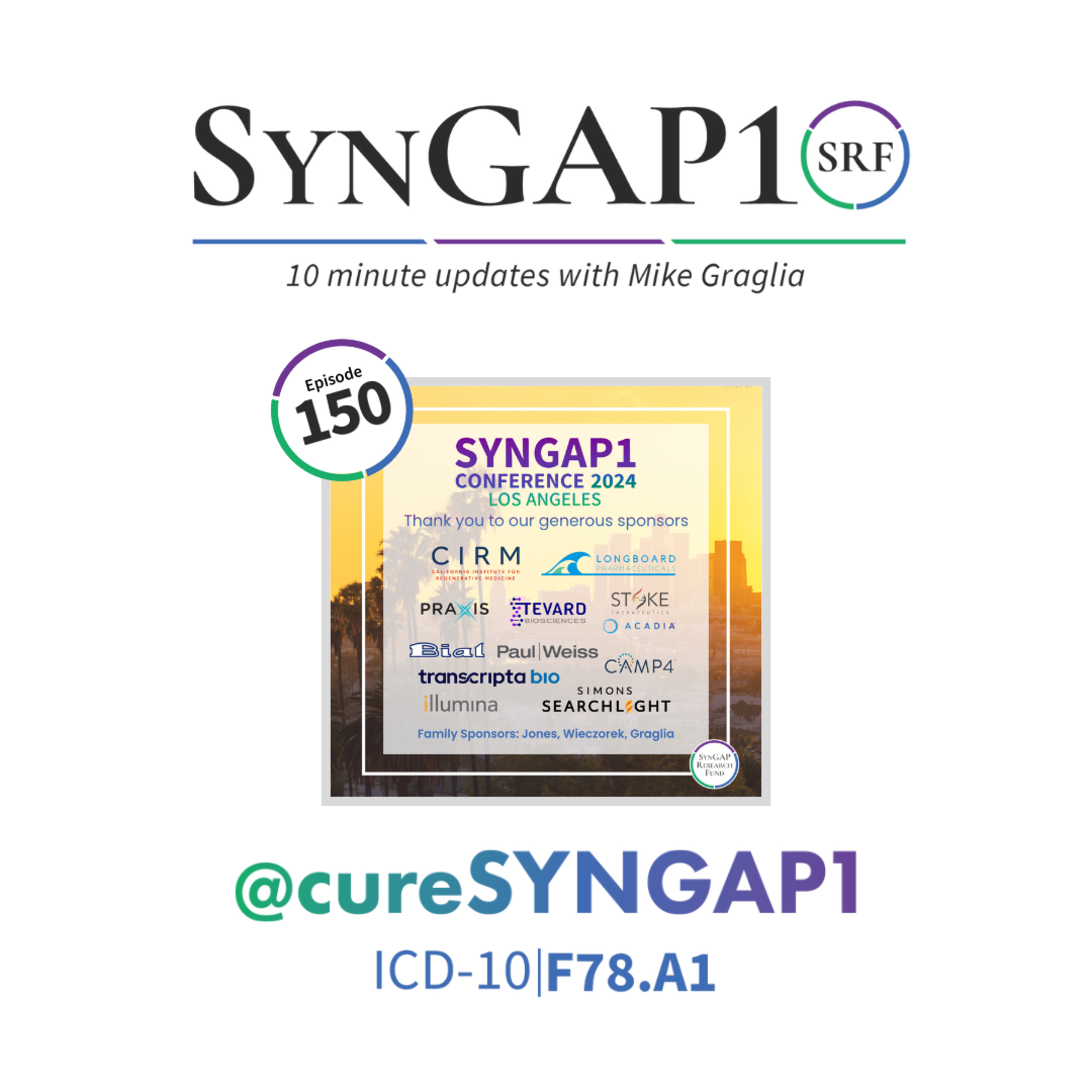 SynGAP10 weekly 10 minute updates on SYNGAP1