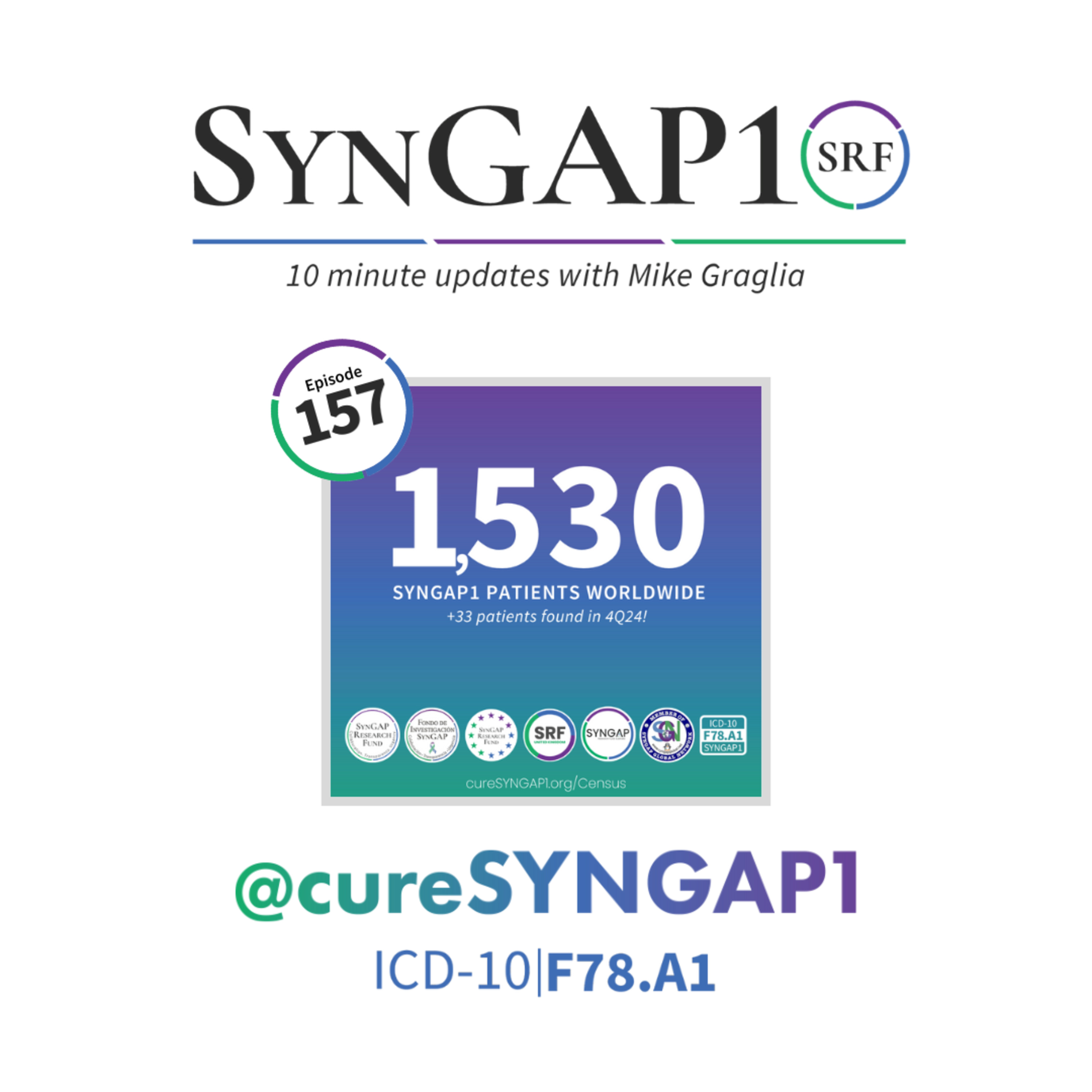 2025 is the year we double down on SYNGAP1. Tune in now. - #S10e157 episode artwork
