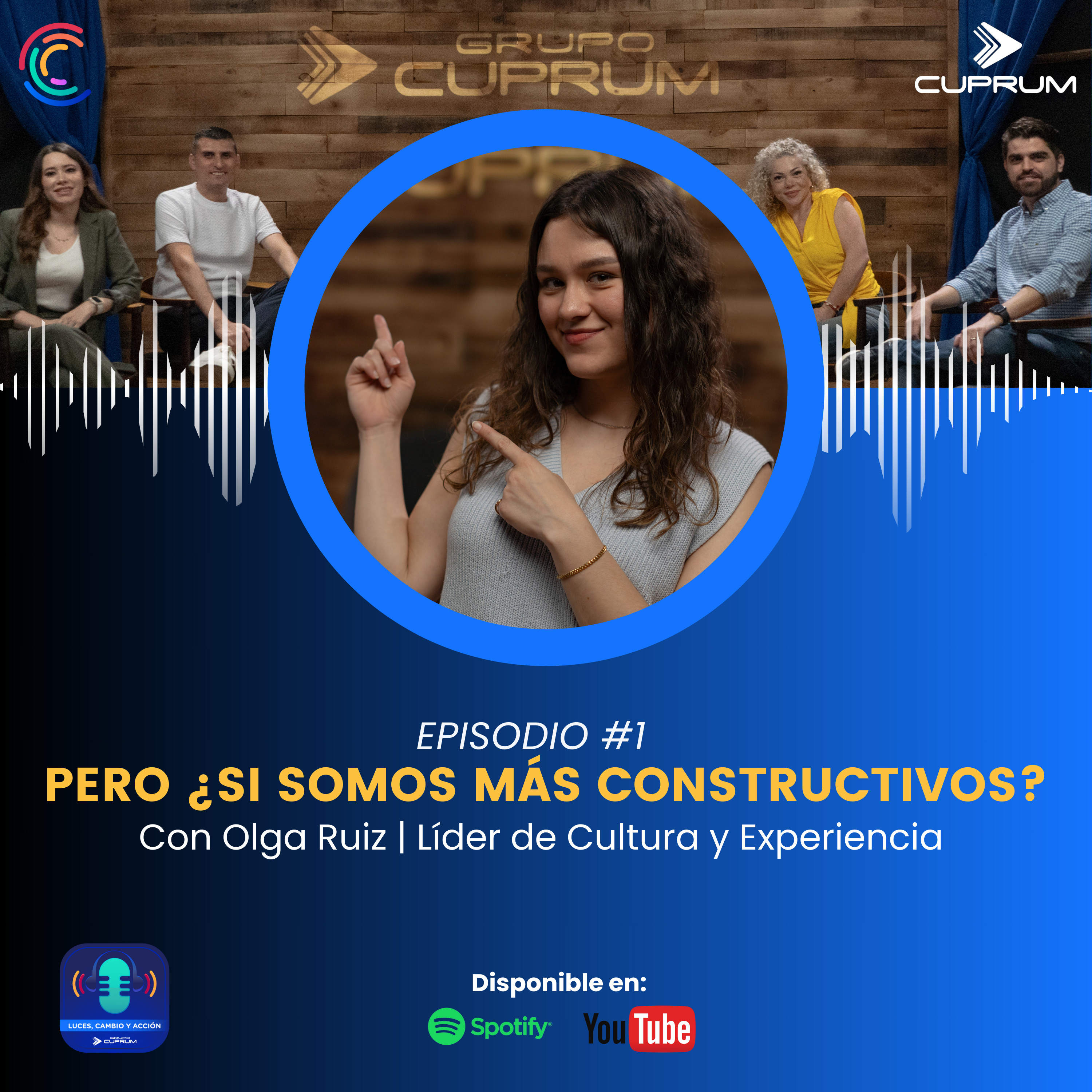 Portada de Luces, Cambio y Acción por Grupo Cuprum
