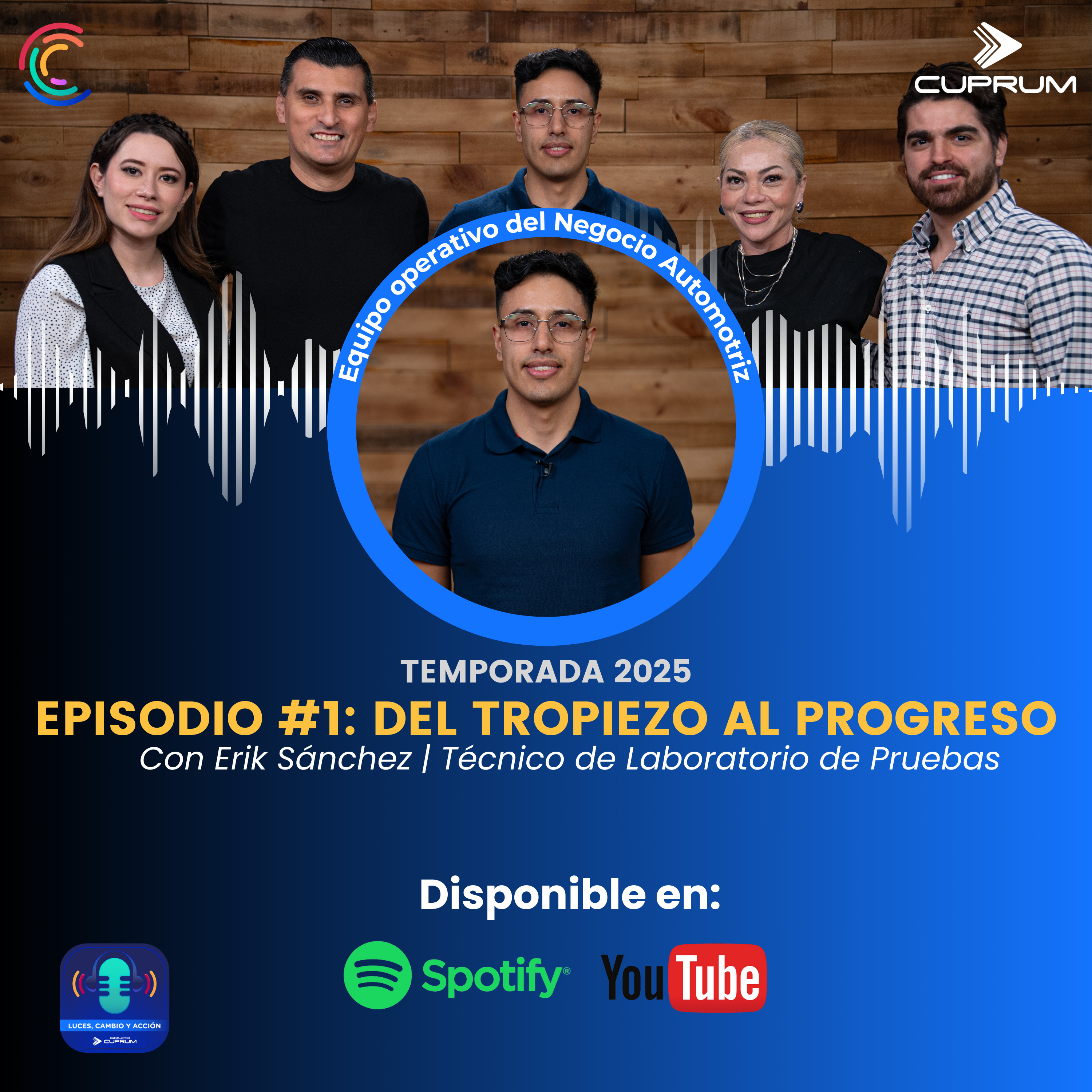 Portada de Luces, Cambio y Acción por Grupo Cuprum