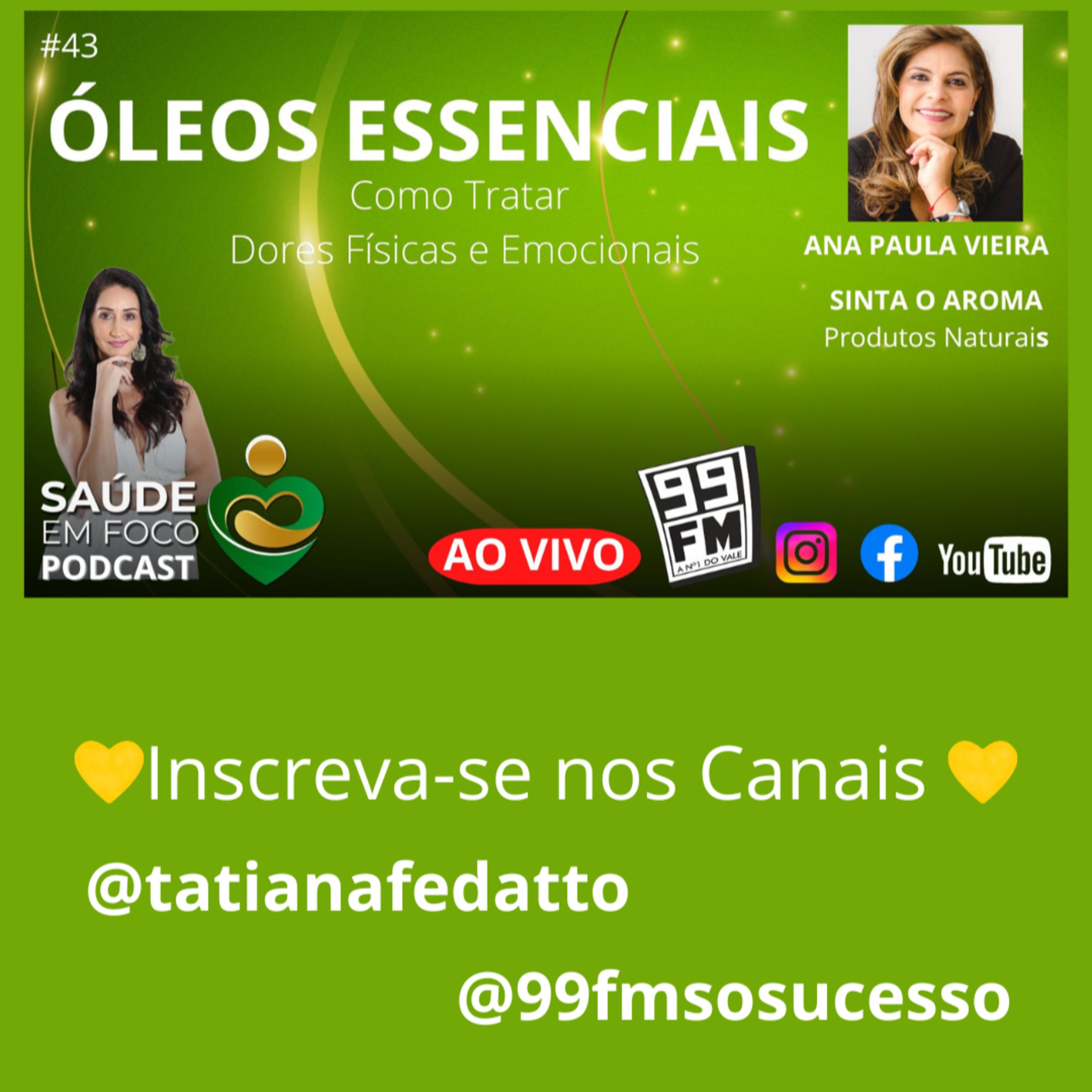 💚Programa Saúde em Foco | Rádio 99FM