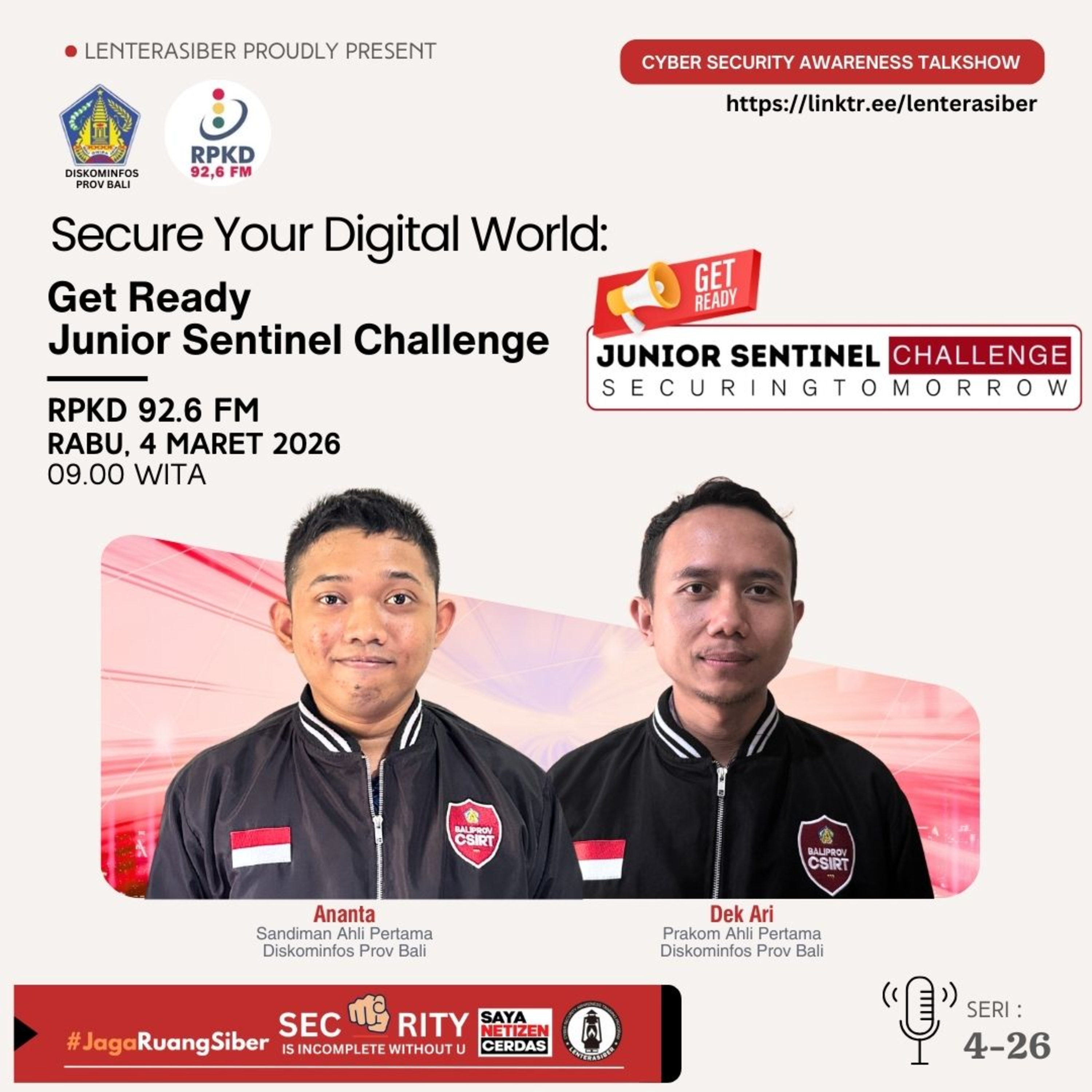 Talkshow Get Ready Junior Sentinel Challenge episode artwork