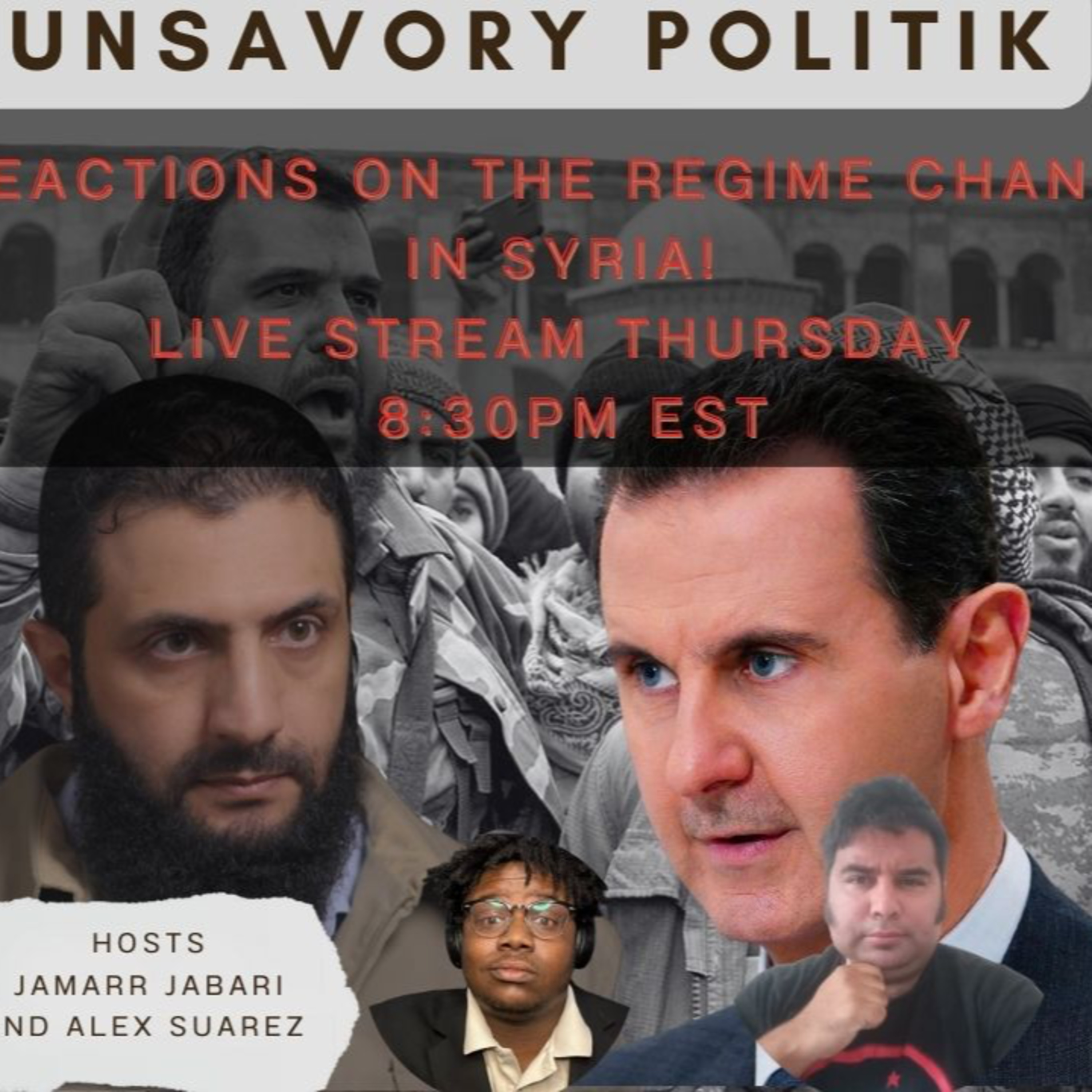 Regime change in Syria! Unsavory politik! Episode 2:03 episode artwork
