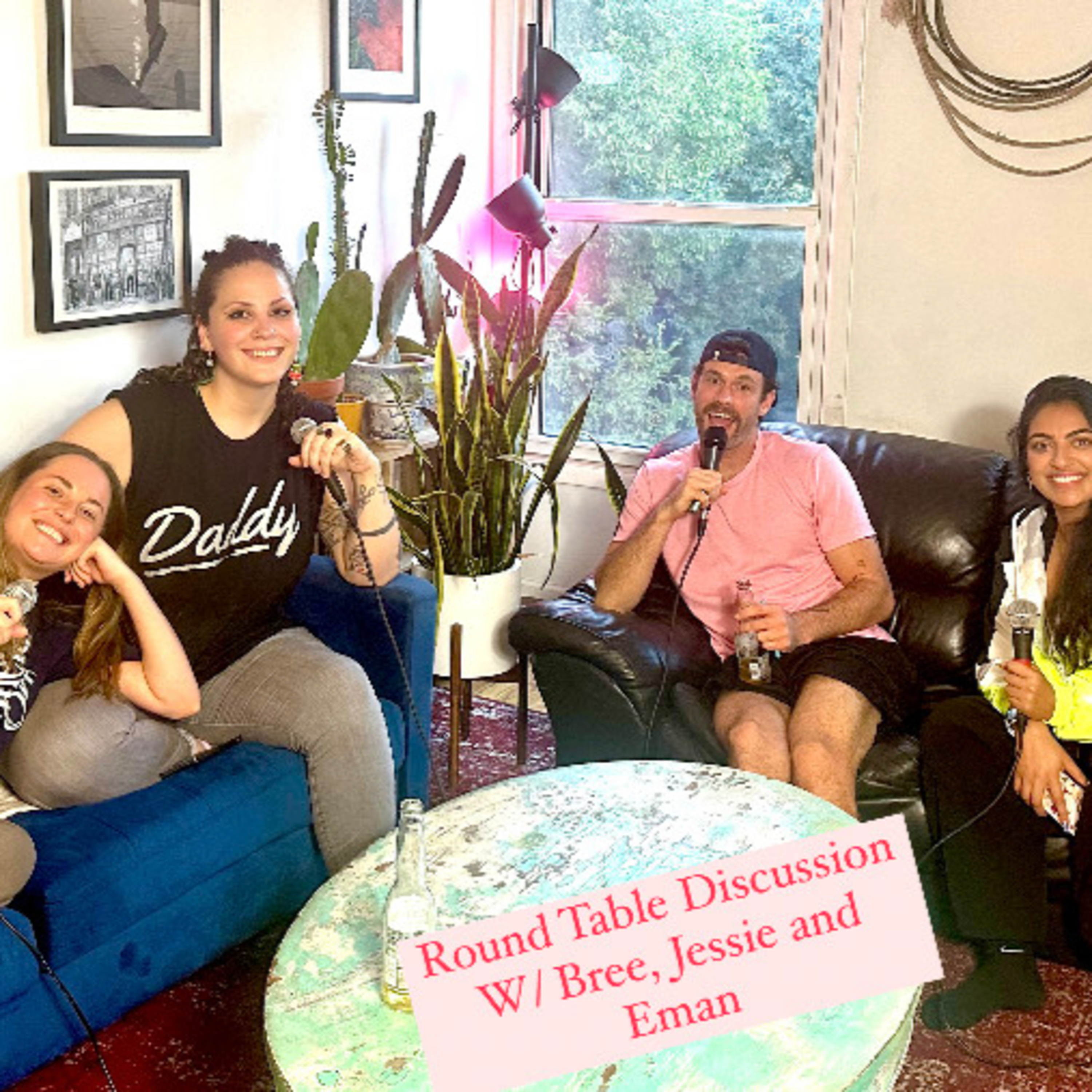 Round Table Discussion 3: The ladies put Laurent on the casting couch. W/ Bree, Man and Jessie episode artwork
