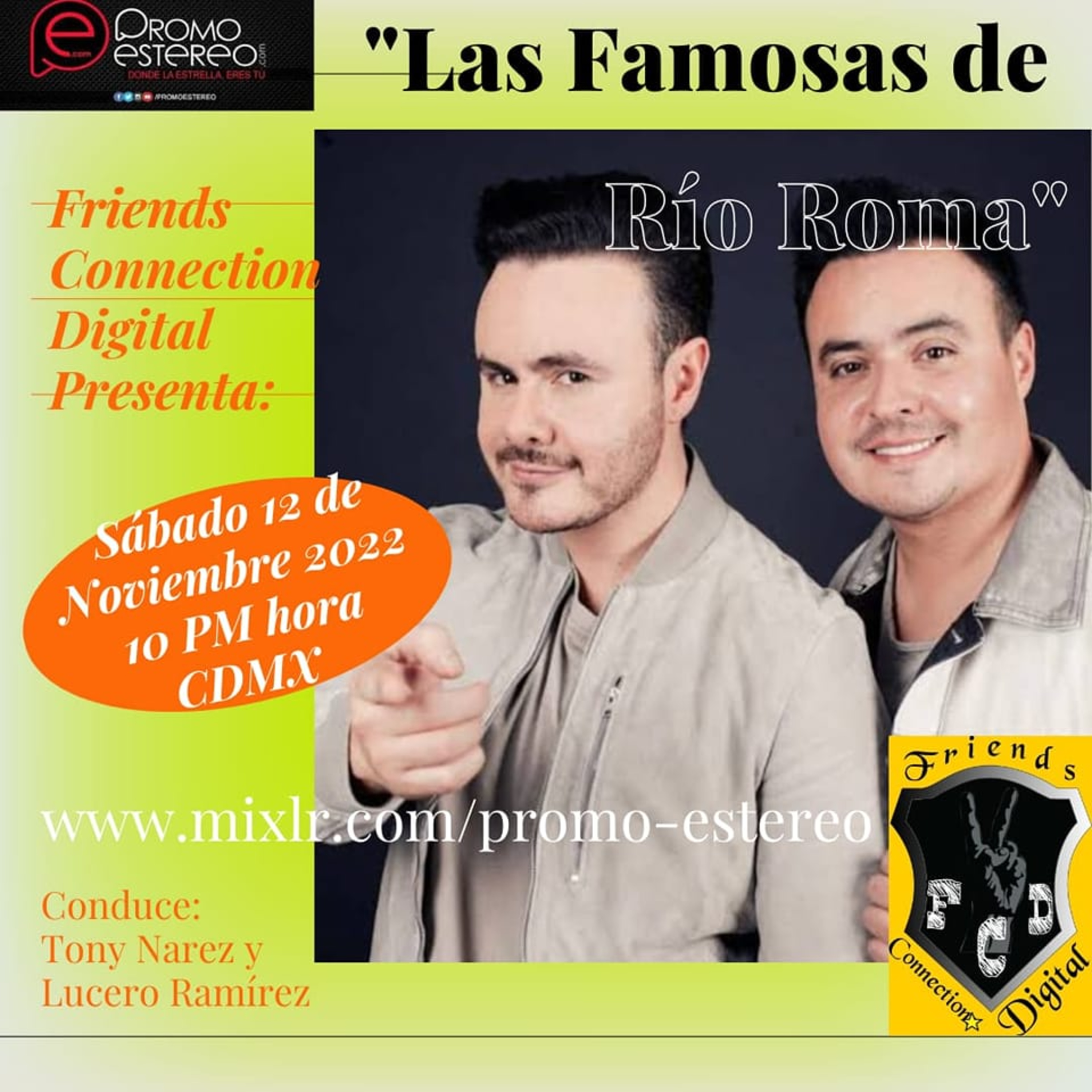 "LAS FAMOSAS DE RÍO ROMA" (CÓDIGO: FCD RADIO 165) episode artwork