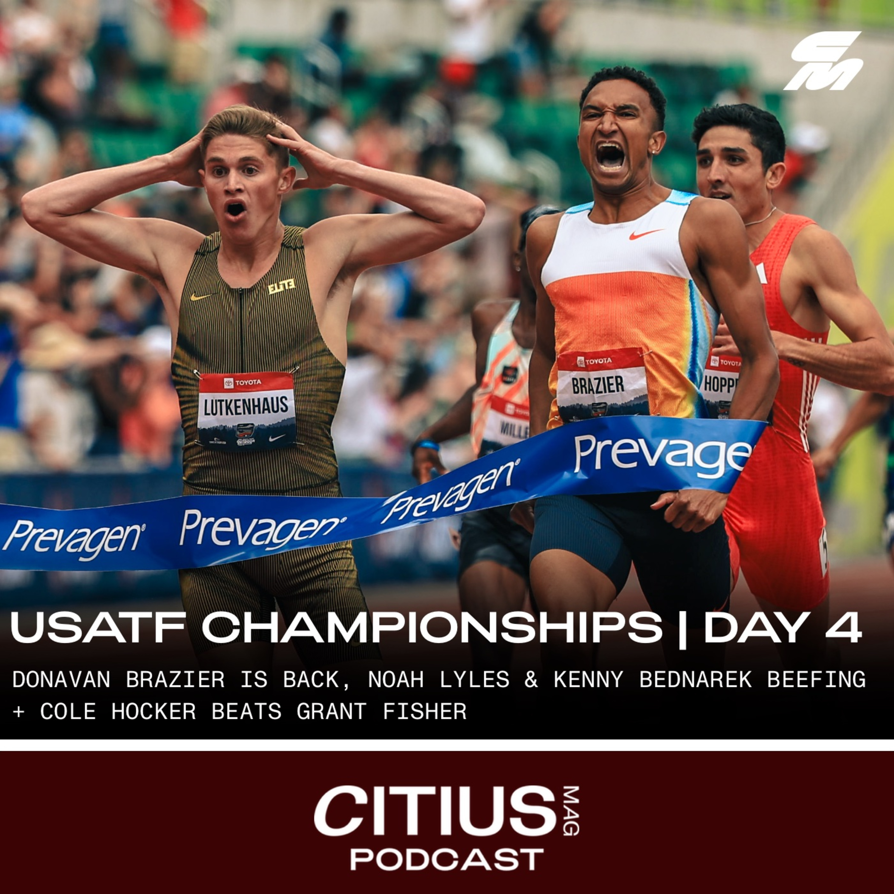 USATF OUTDOOR CHAMPIONSHIPS | DAY 4 REACTION SHOW: DONAVAN BRAZIER IS BACK, NOAH LYLES & KENNY BEDNAREK BEEFING + COLE HOCKER BEATS GRANT FISHER