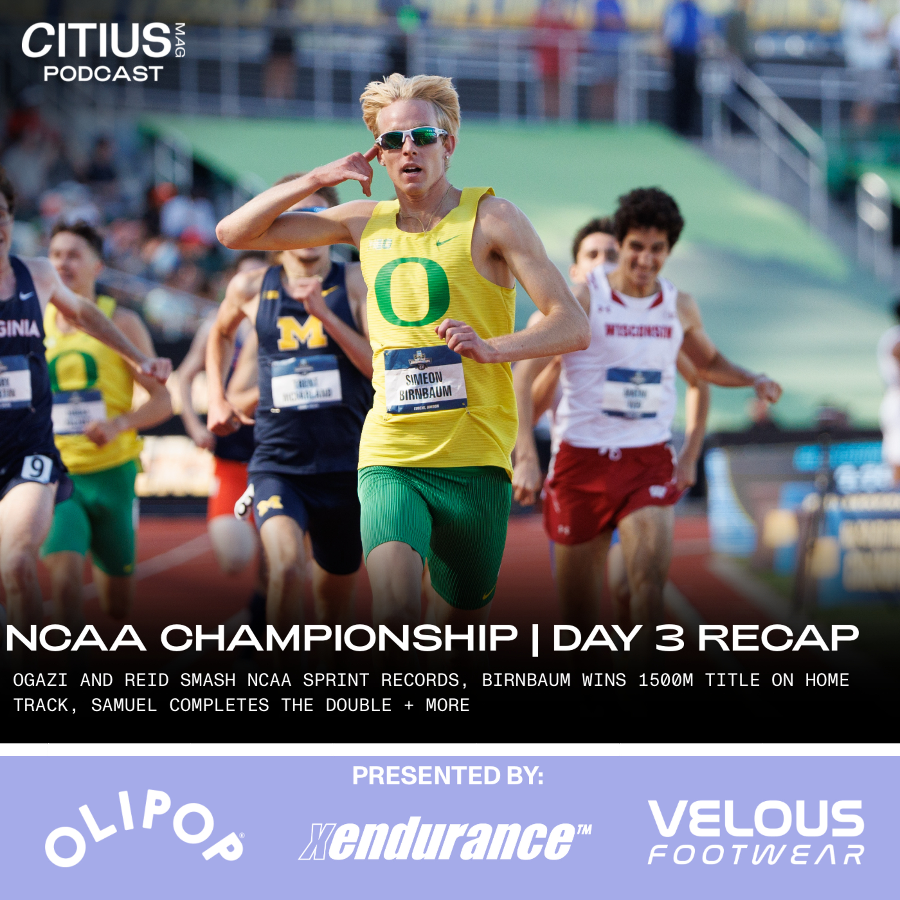 SIMEON BIRNBAUM WINS 1500M TITLE ON HOME TRACK, SAMUEL OGAZI & JAIDEN REID SMASH NCAA SPRINT RECORDS, HABTOM SAMUEL COMPLETES THE DOUBLE + MORE episode artwork