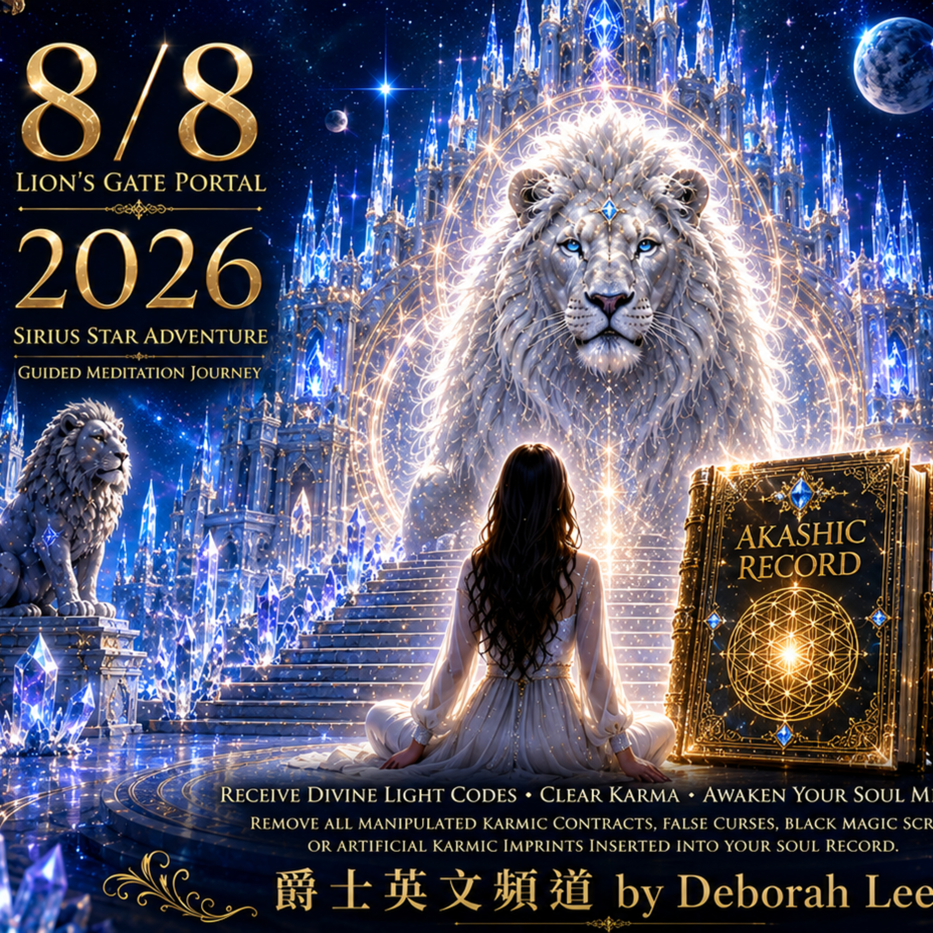 EP178英文版🦁獅子門戶💫冥想🧘‍♀️Meditation For 8/8 Lion’s Gate Portal Light Codes Update & Akashic Record Restored  episode artwork