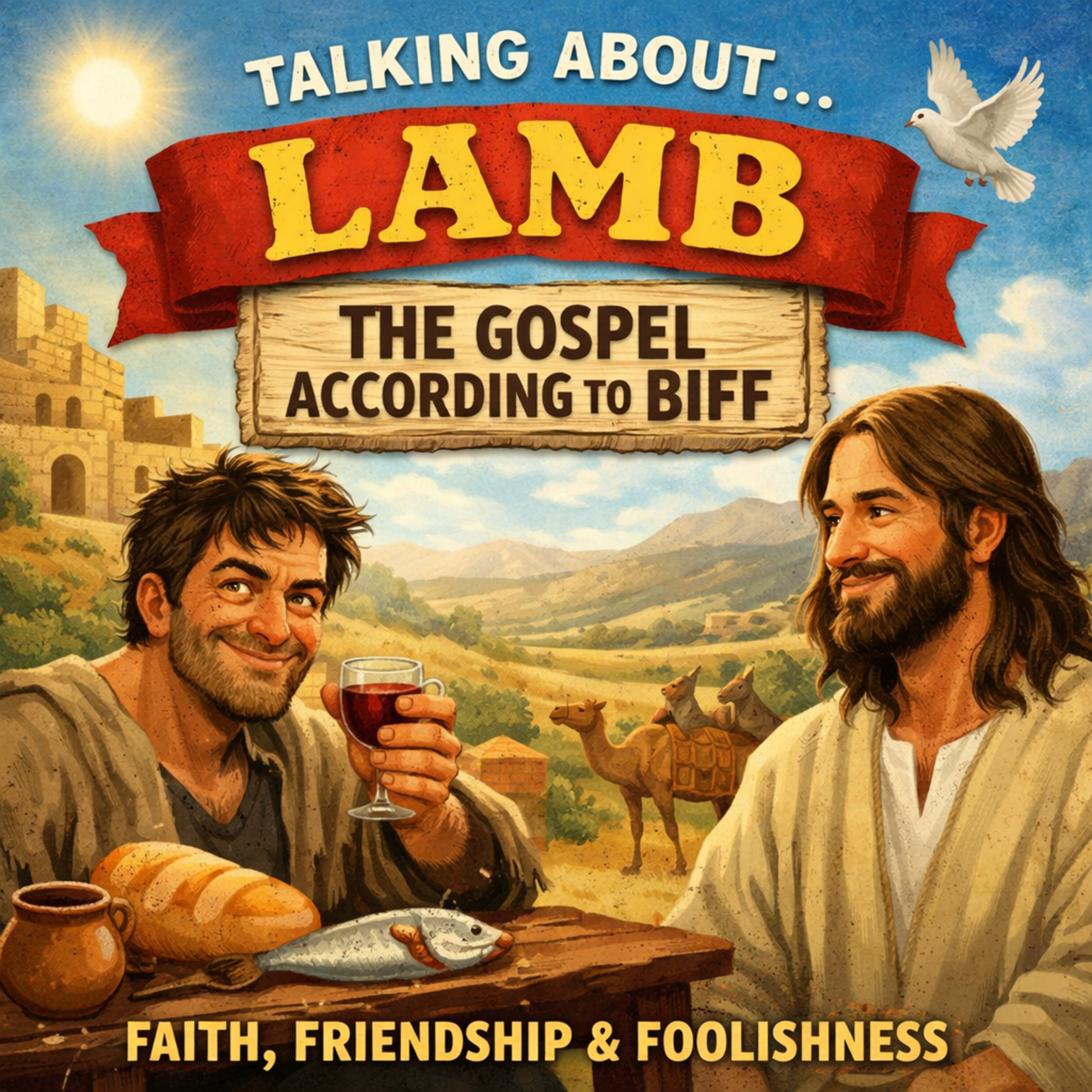 Book Review Club. Lamb "The Gospel According to Biff" episode artwork