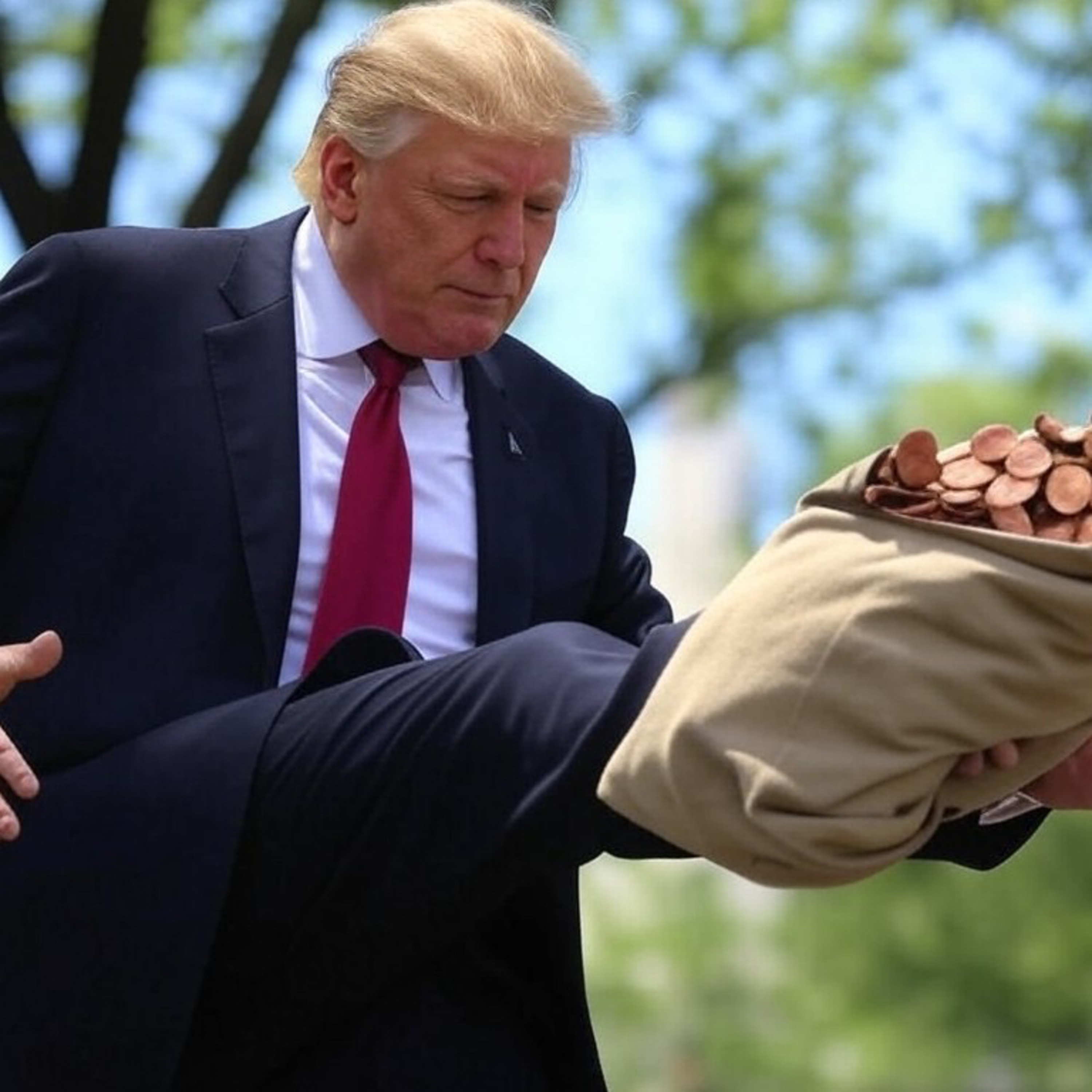 Gettin’ Rid of Pennies Like a Boss: Trump’s Official Giga Chad Moment episode artwork