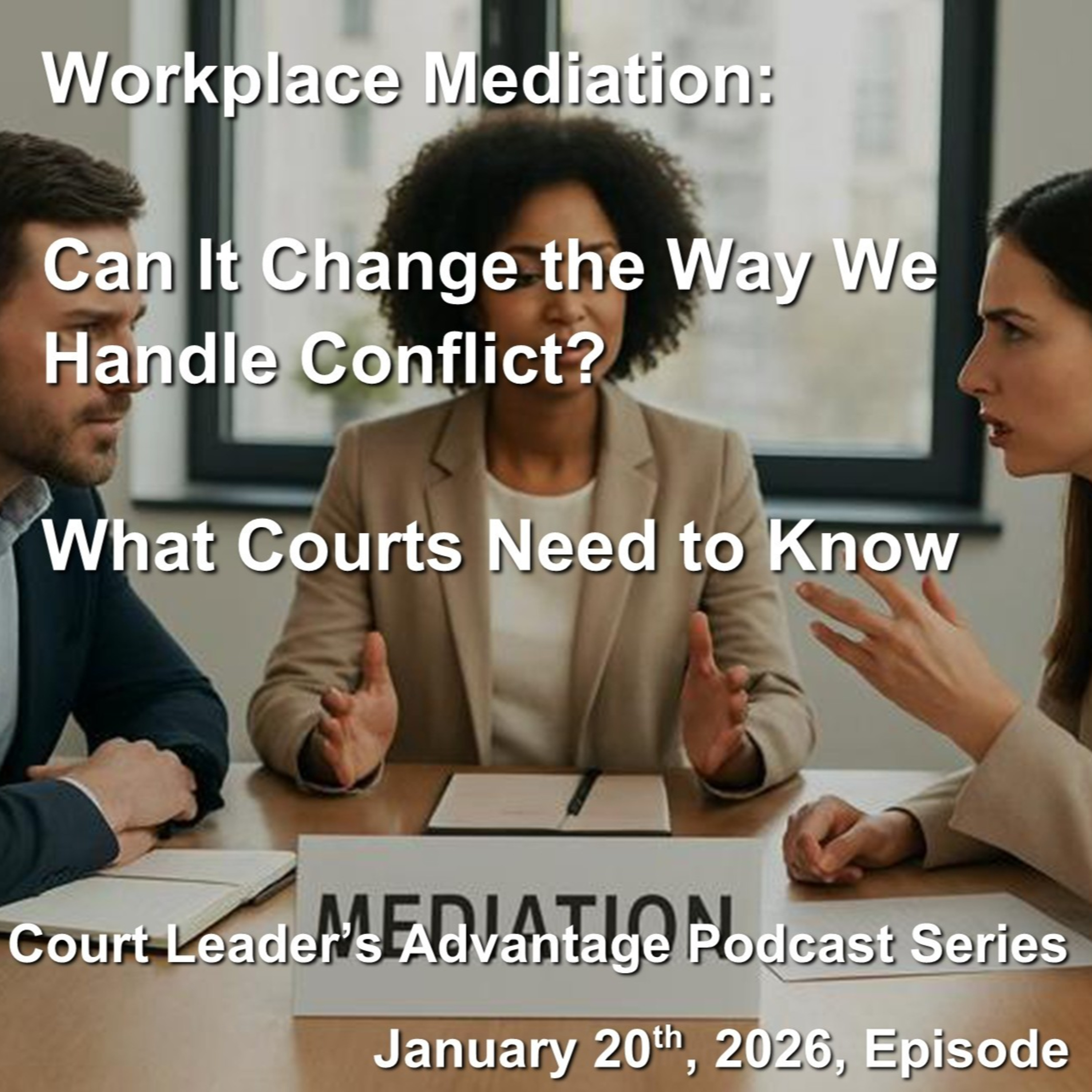 Workplace Mediation: Can It Change the Way We Handle Conflict? What Courts Need to Know episode artwork