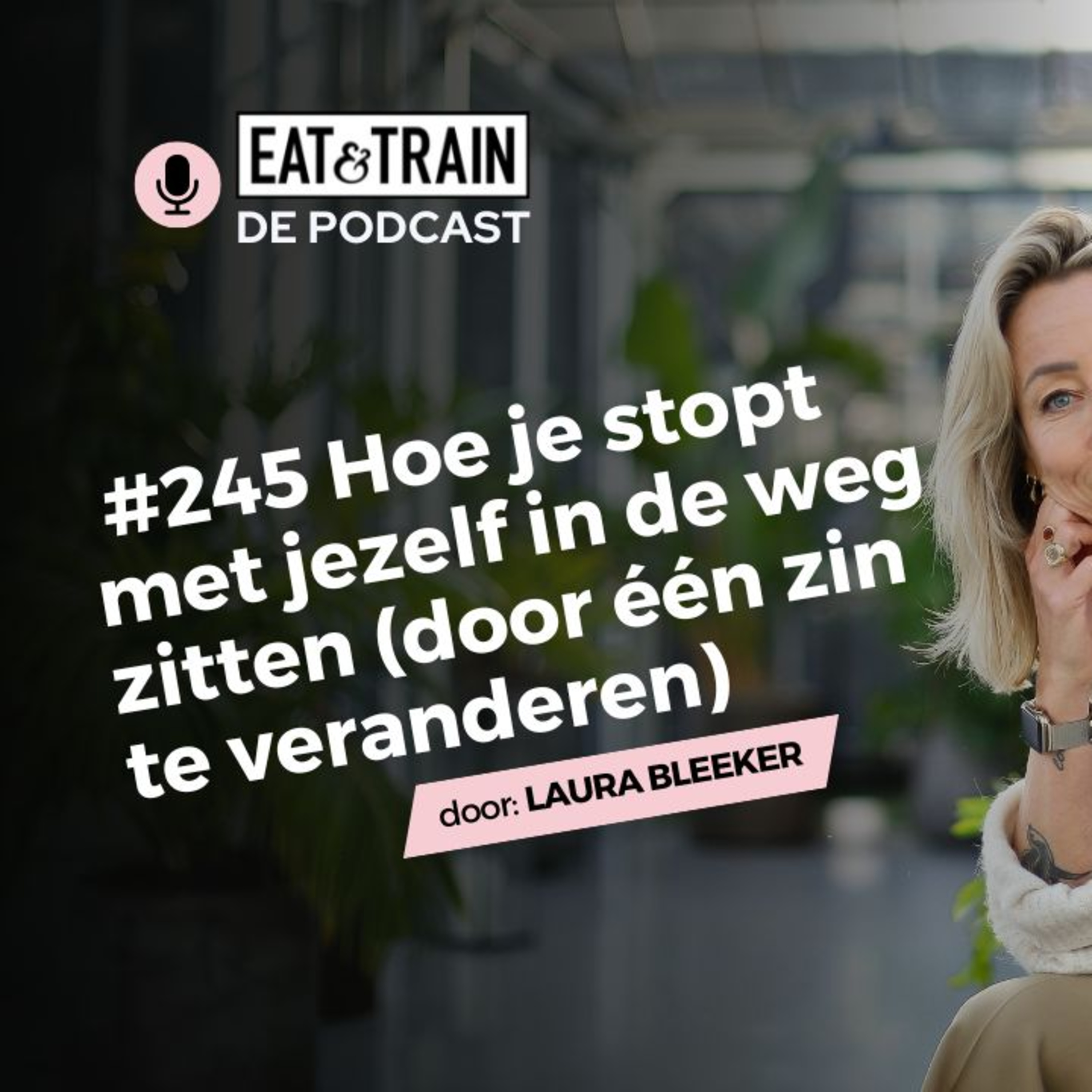  #245 Hoe je stopt met jezelf in de weg zitten (door één zin te veranderen) episode artwork