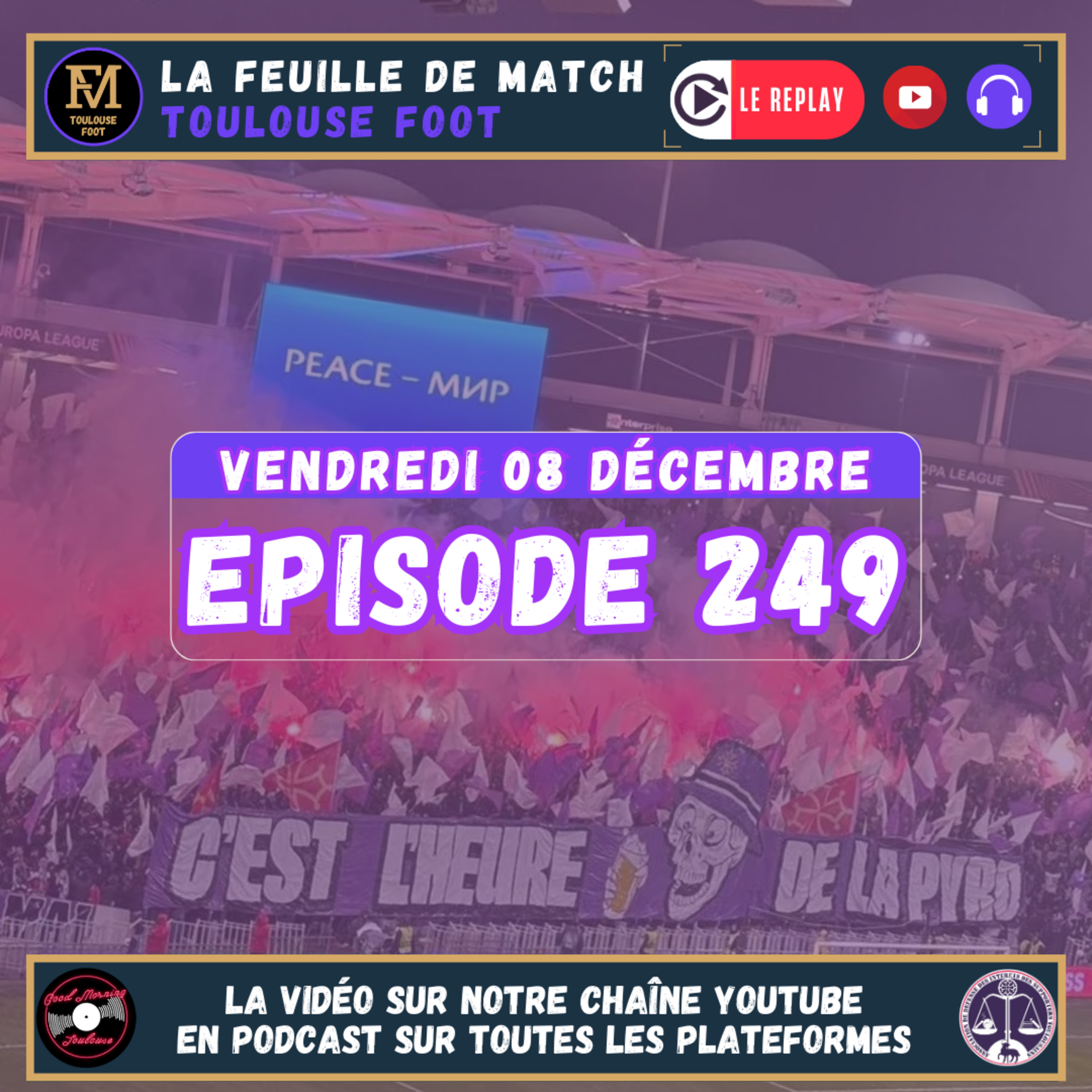 FDM Toulouse Foot Épisode 249 - Quel avenir pour les parcages à l'extérieur - Présentation de OL-TFC avec Clément, supporter de l'OL