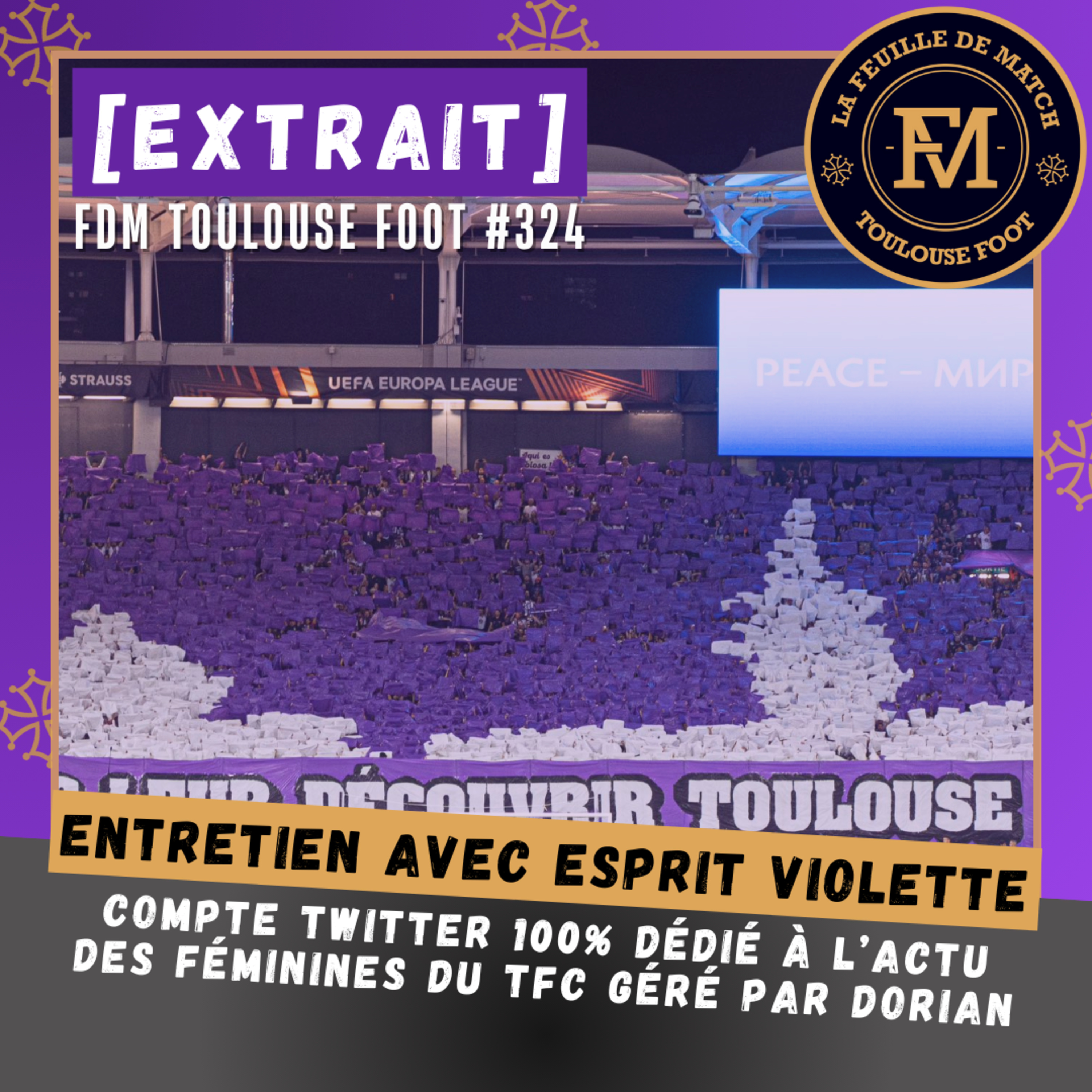 [Extrait] FDM Toulouse Foot Épisode 324 - Entretien avec Dorian du compte X/Twitter Esprit Violette (actu des féminines du TFC)