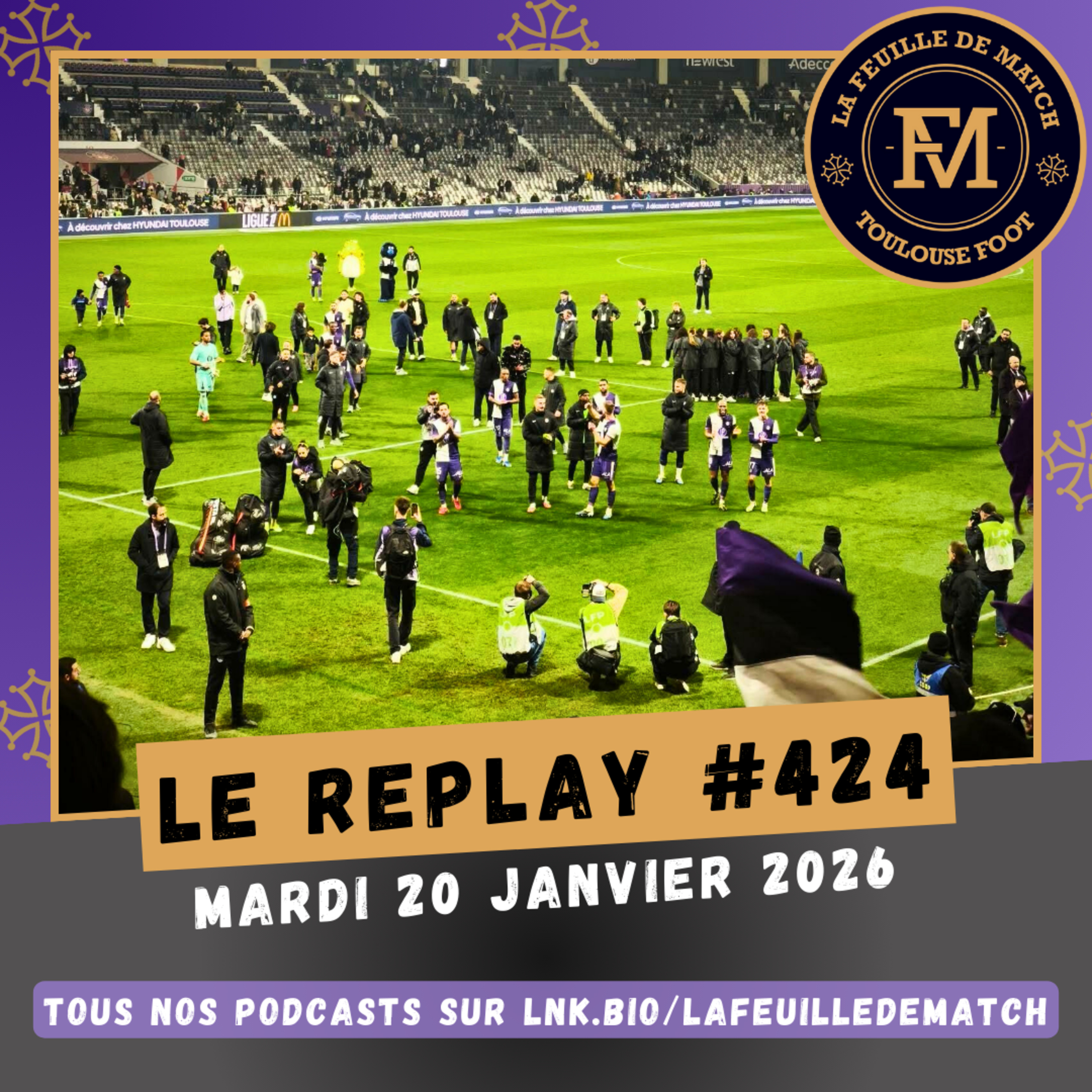 FDM Toulouse Foot Épisode 424 - Les résultats du W-E (LOSC-TFC fém. avec la joueuse Roma Grinfan) - Retour sur TFC-OGC Nice