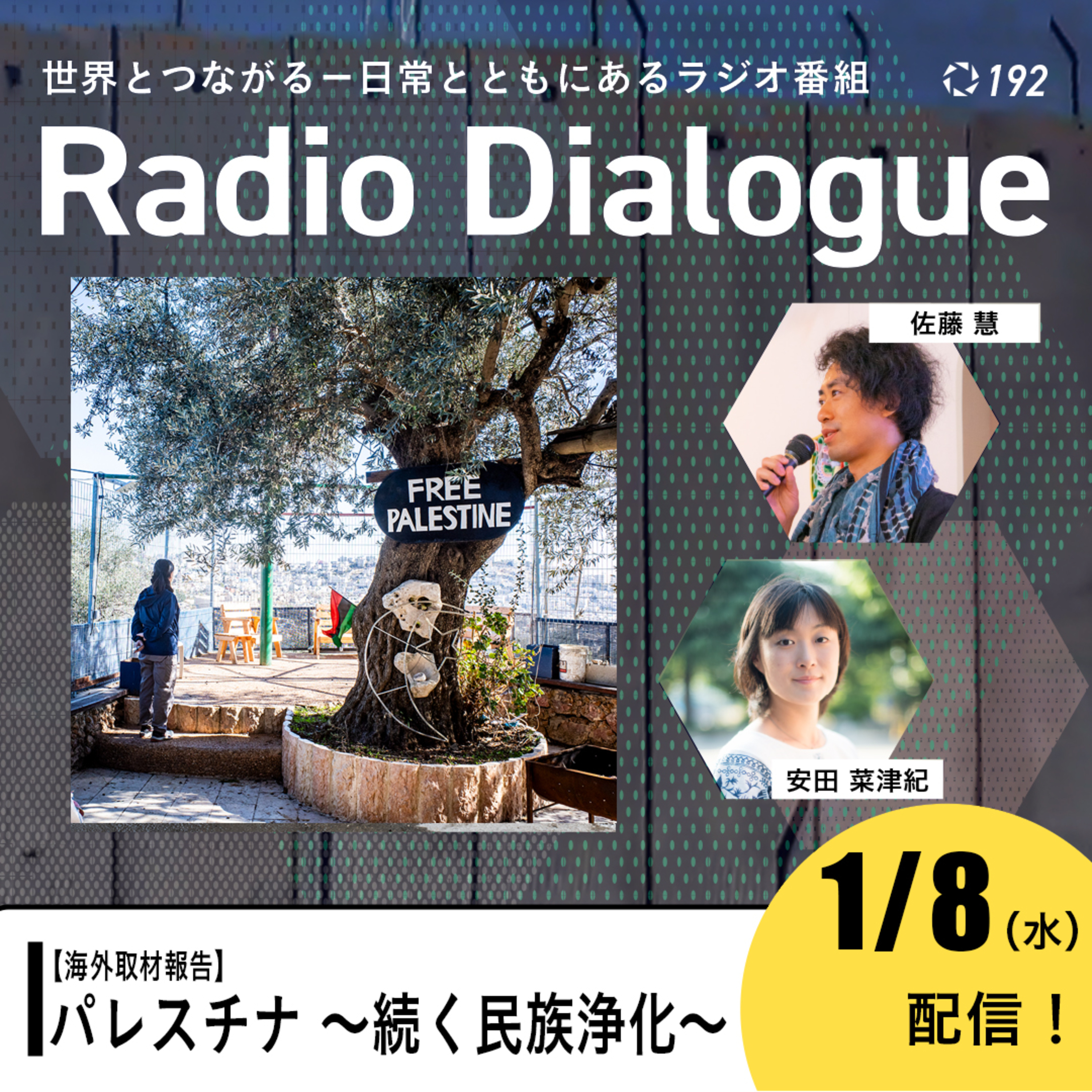 第192回 :【海外取材報告】パレスチナ ~続く民族浄化~ Radio Dialogue by D4P(2025/1/8)