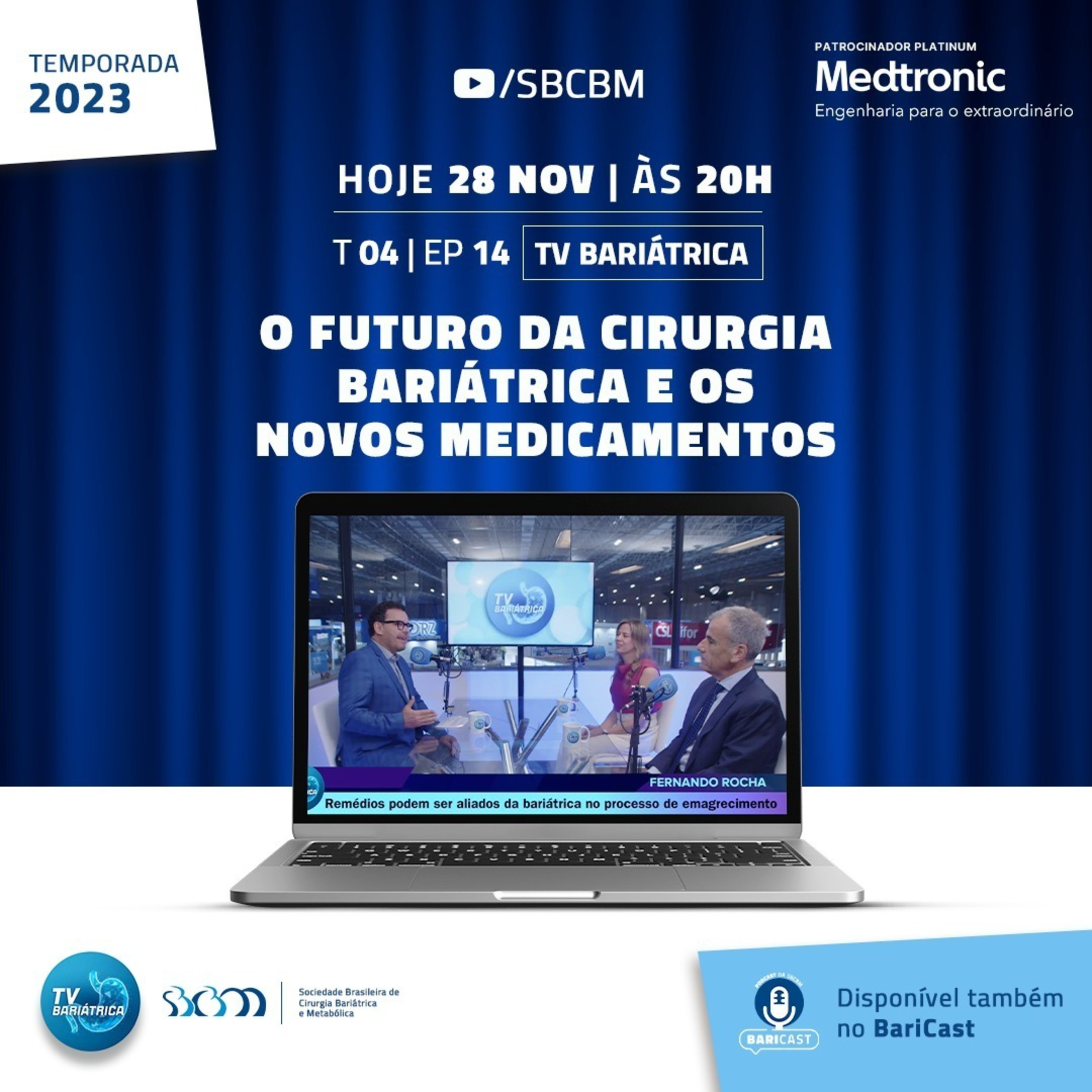 O futuro da Bariátrica e os Novos Medicamentos - 28/11/23 - EP 14 ¦ T 04 episode artwork