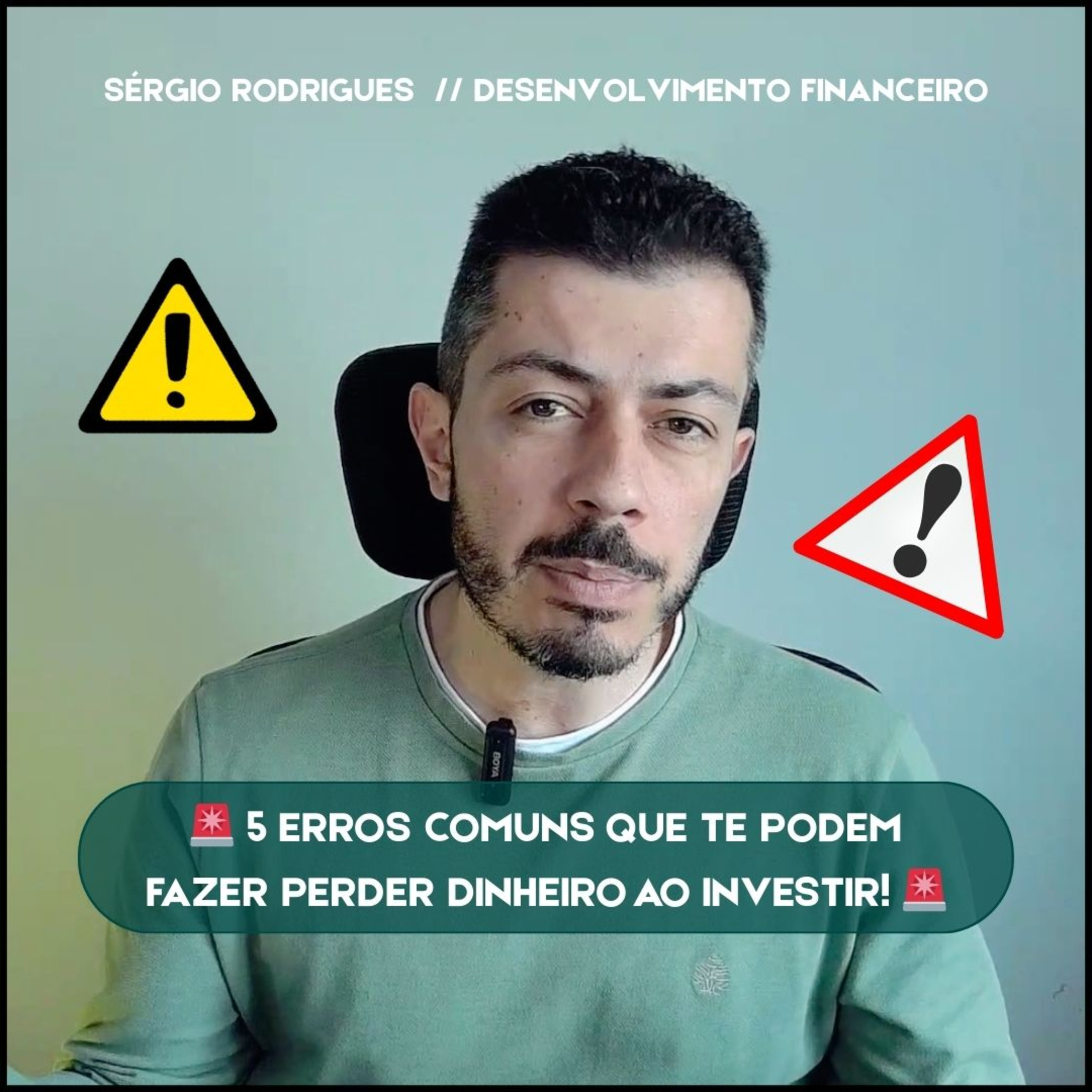 🚨 5 ERROS COMUNS QUE TE PODEM FAZER PERDER DINHEIRO AO INVESTIR! 🚨