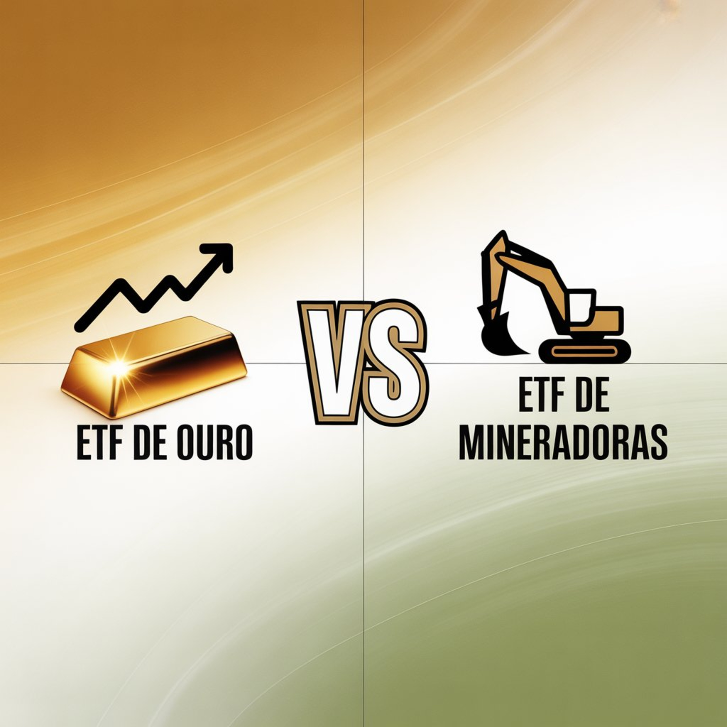 ETF de Ouro vs ETF de Mineradoras: qual faz mais sentido?