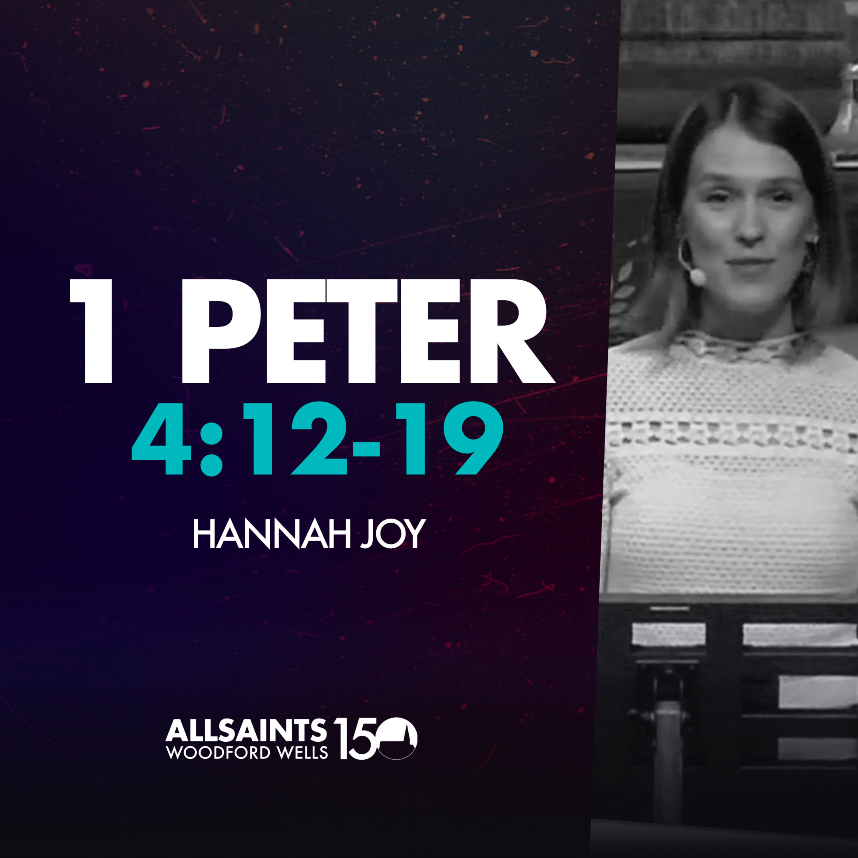  Sunday 3rd November | Hannah Joy | 1 Peter 4:12-19 episode artwork