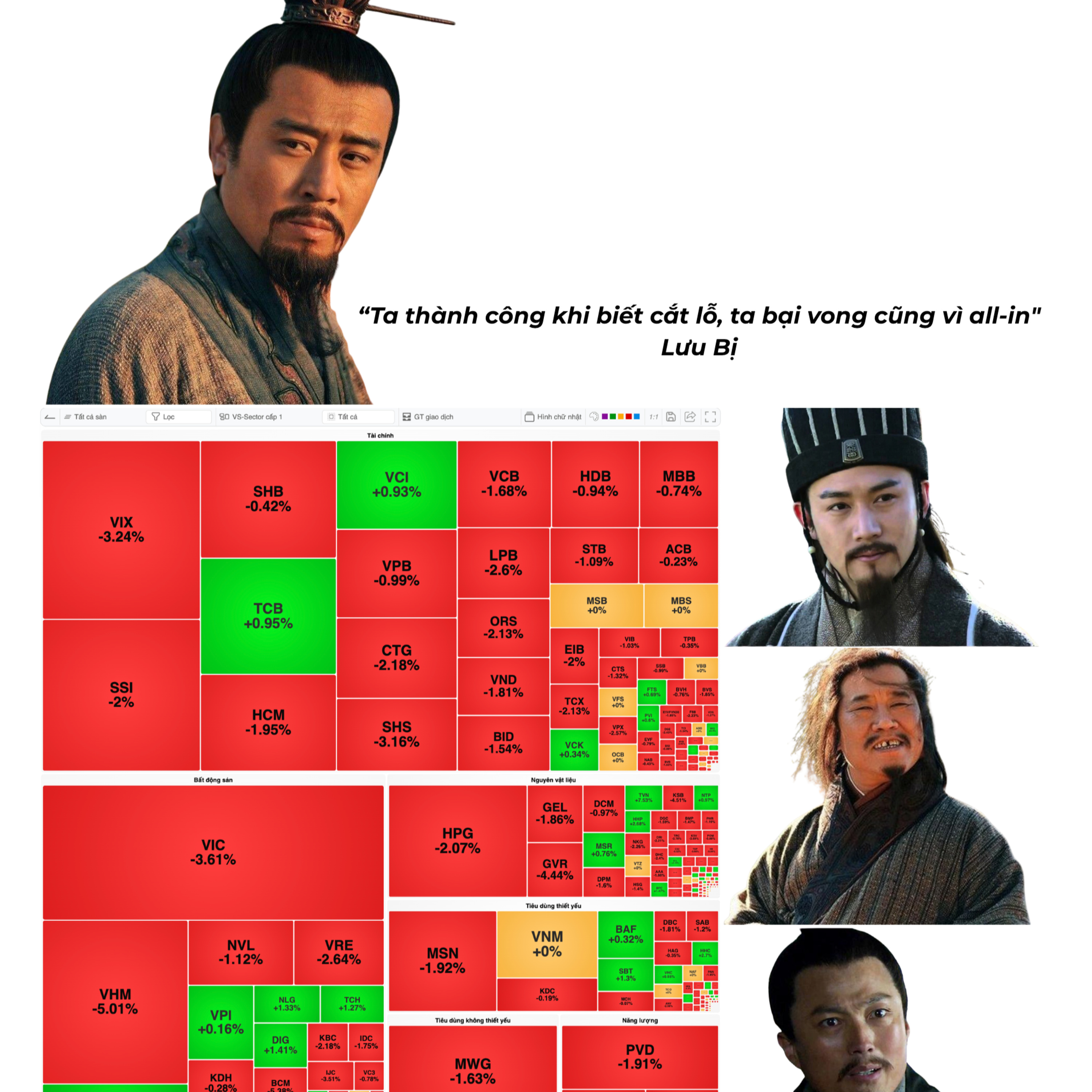 LƯU BỊ: THÀNH VÌ BIẾT CHẠY, BẠI VONG VÌ ALL IN