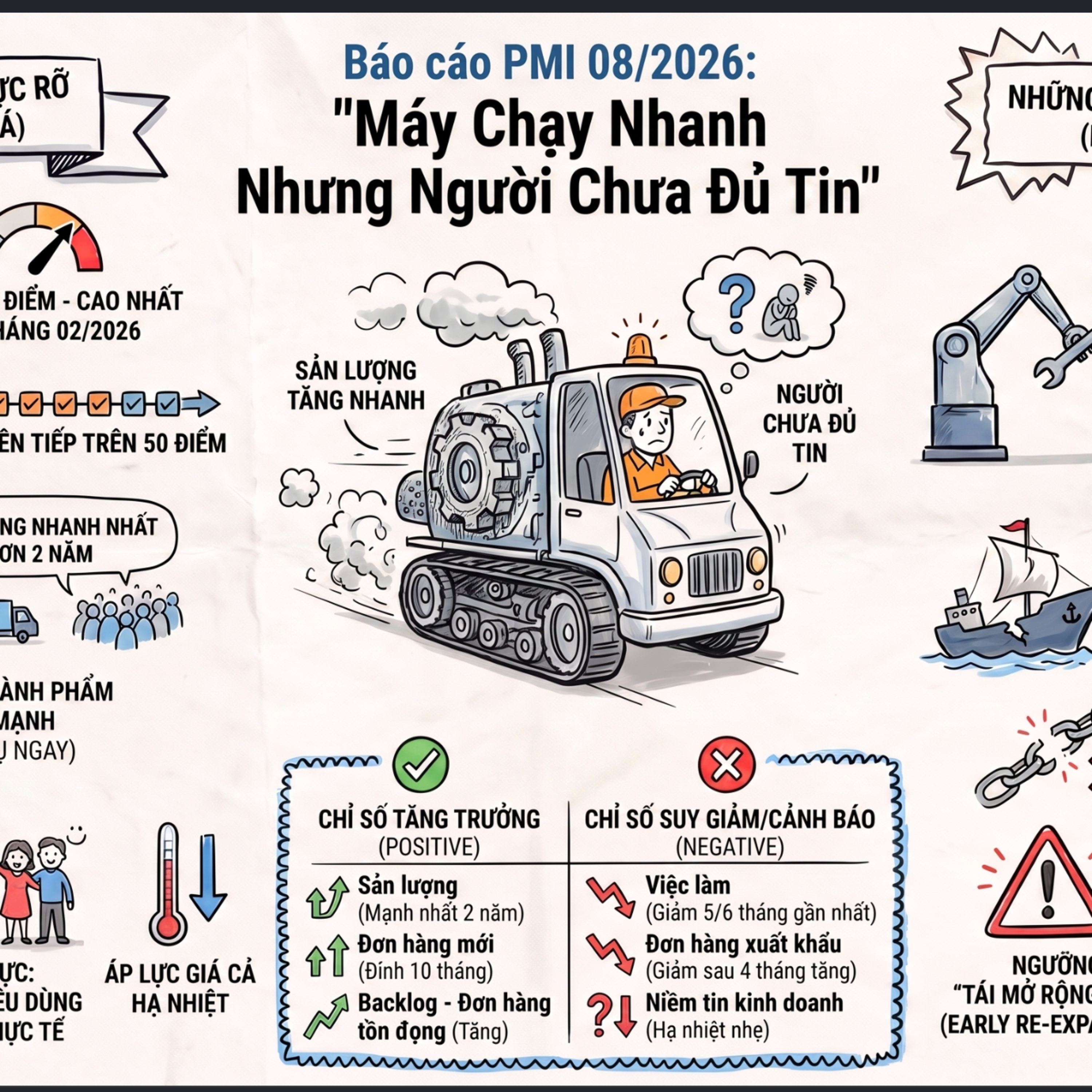 PHÂN TÍCH BÁO CÁO PMI THÁNG 08 | 2026