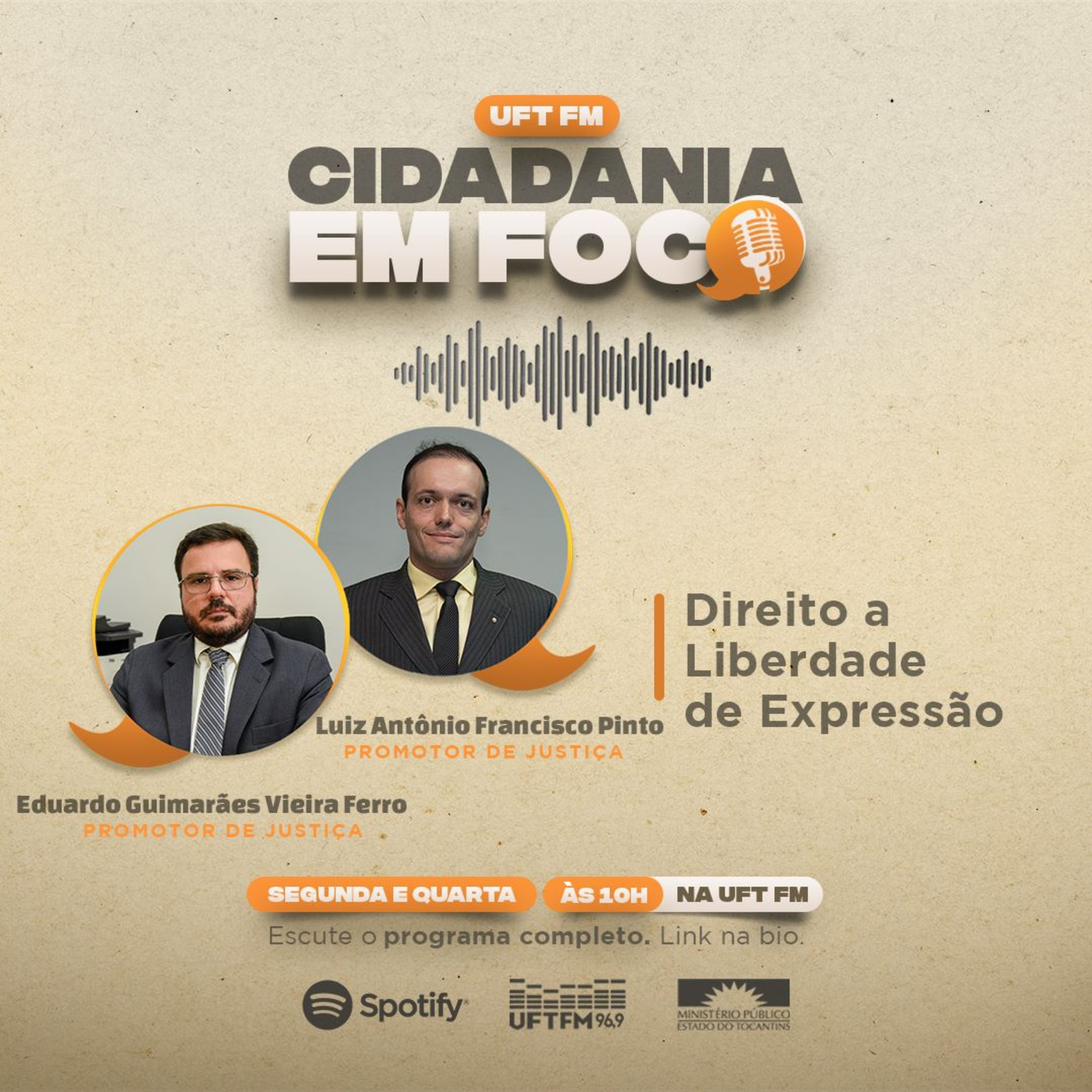 Cidadania em Foco - 22/05/2023 - Direito a Liberdade de Expressão - Eduardo Guimarães Vieira Ferro e Luiz Antônio Francisco Pinto (Promotores de Justiça) episode artwork