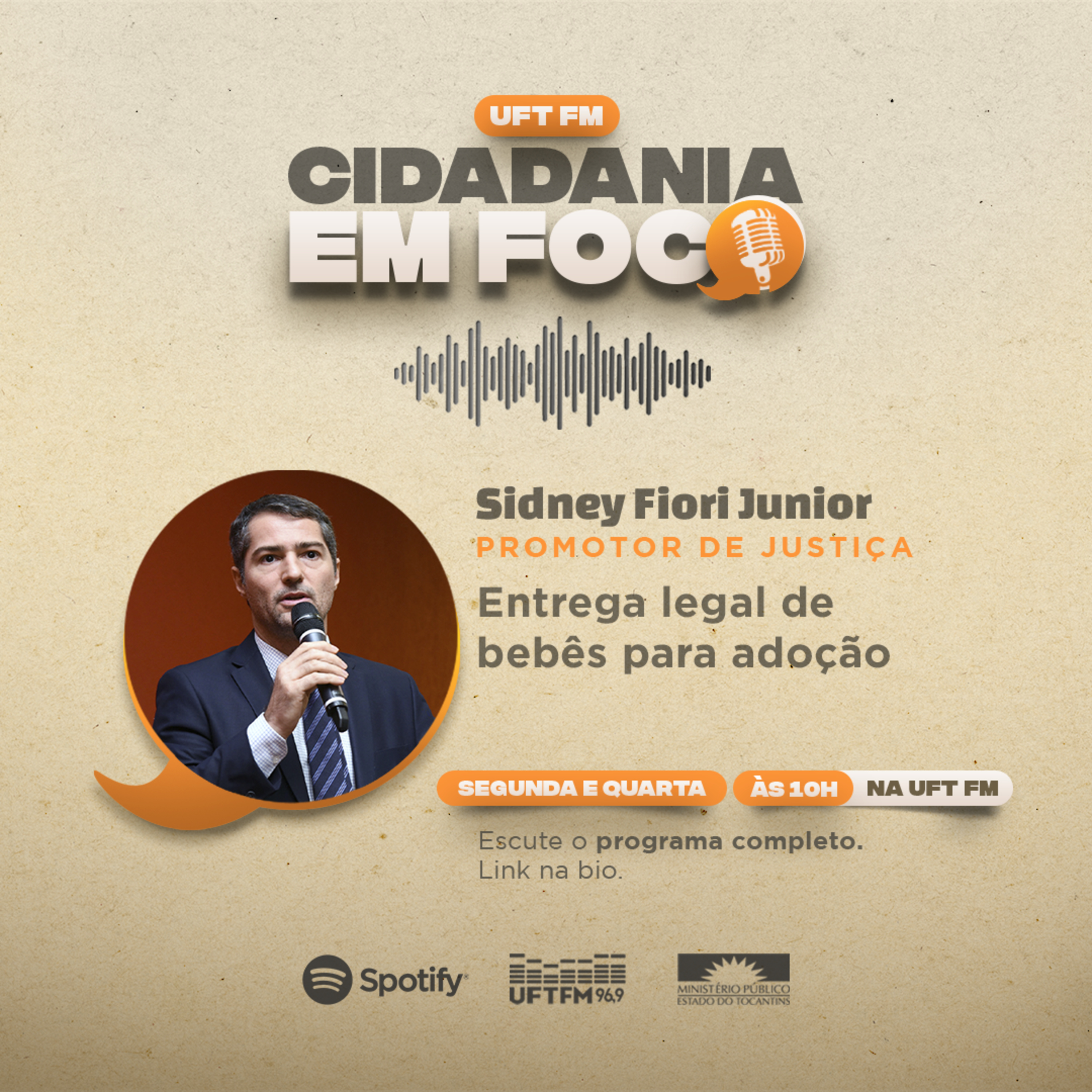 Cidadania em Foco - 10/07/2023 - Entrega legal de bebês para adoção - Sidney Fiori Júnior (Promotor de Justiça) episode artwork