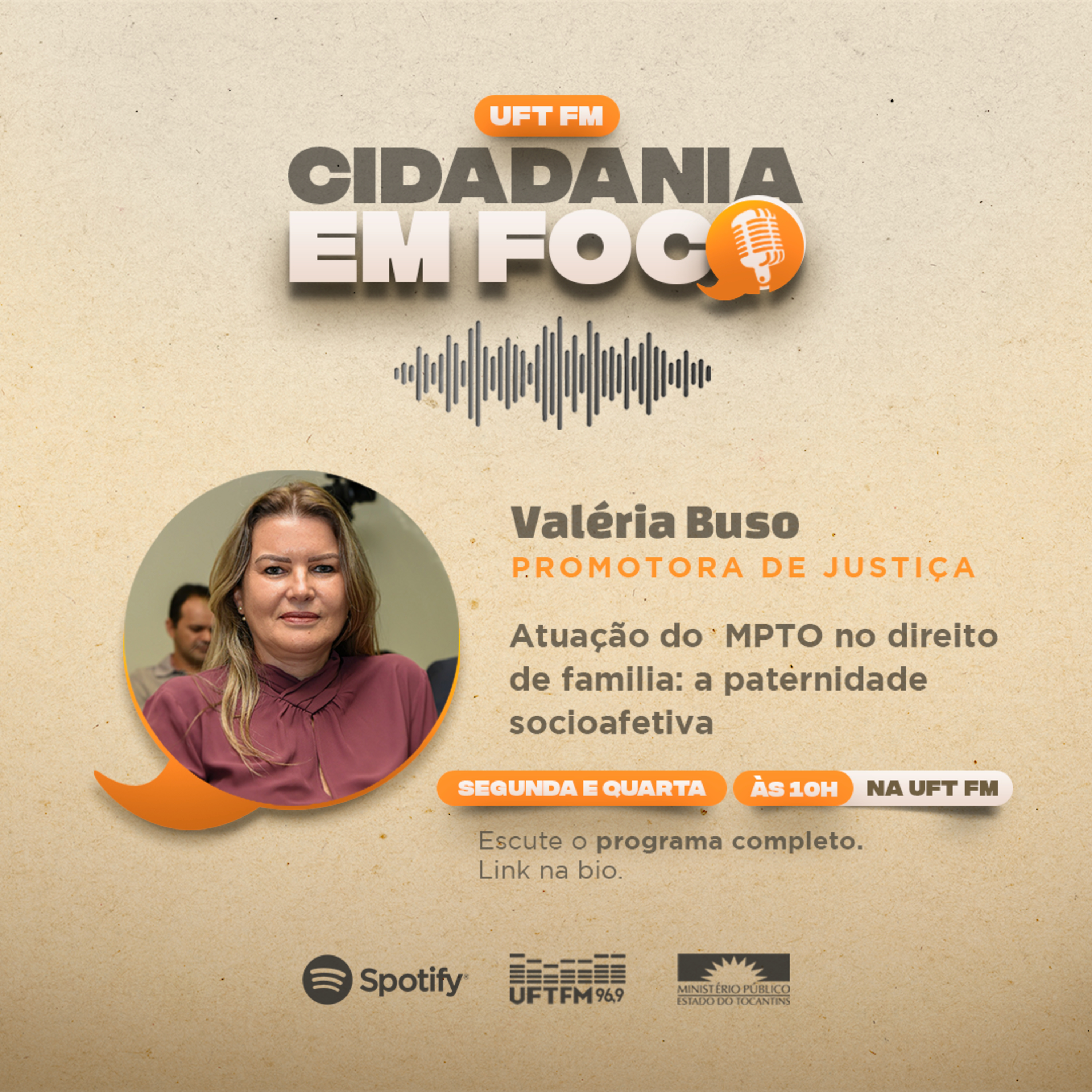 Cidadania em Foco - 06-11-2023 - Atuação do MPTO no direito de família: paternidade socioafetiva - Valéria Buso (Promotora de Justiça) episode artwork