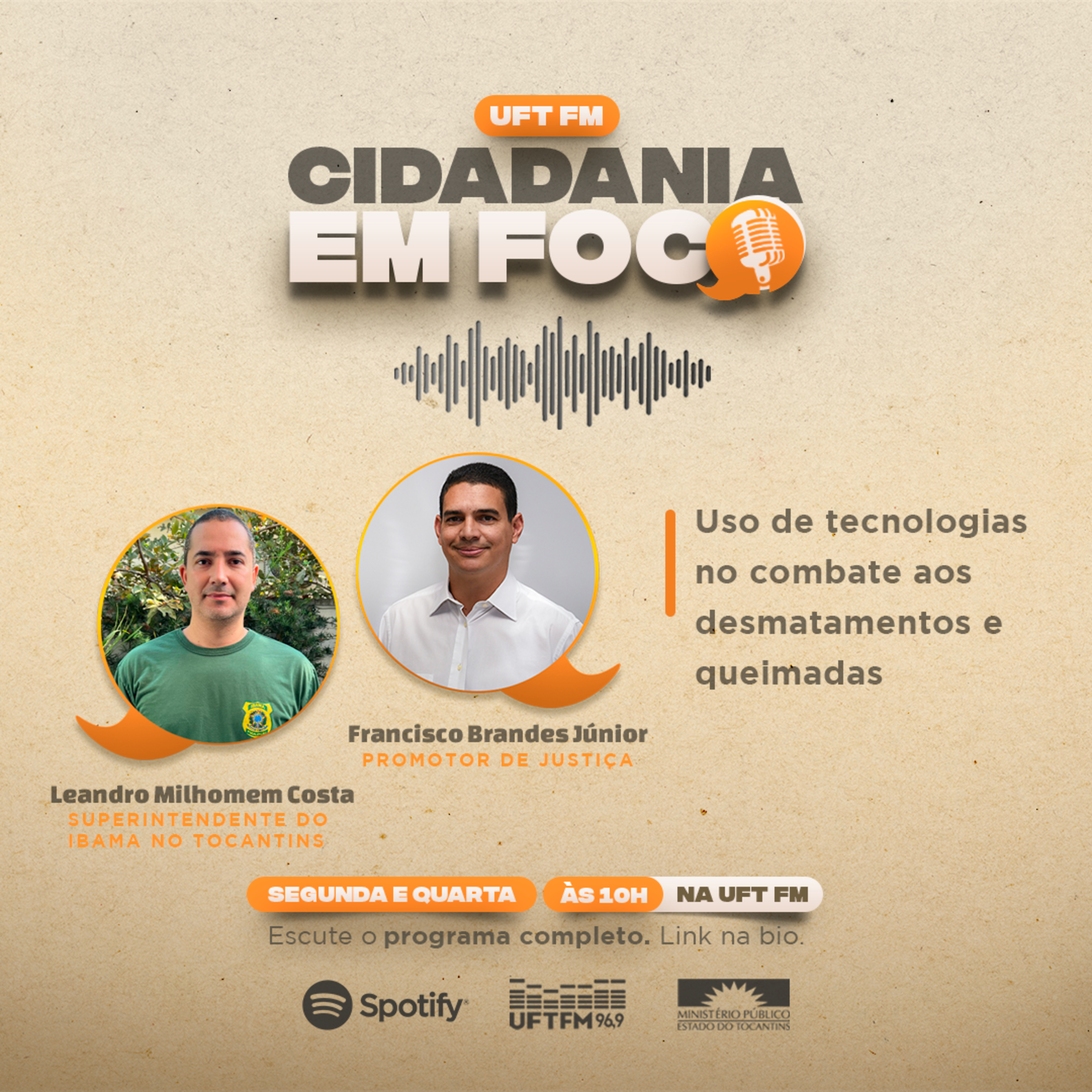 Cidadania em Foco - 01-01-2024 - Uso de tecnologias no combate aos desmatamentos e queimada - Francisco Brandes Júnior (Promotor de Justiça) e Leandro Milhomem Costa (Superintendente do Ibama/TO) episode artwork