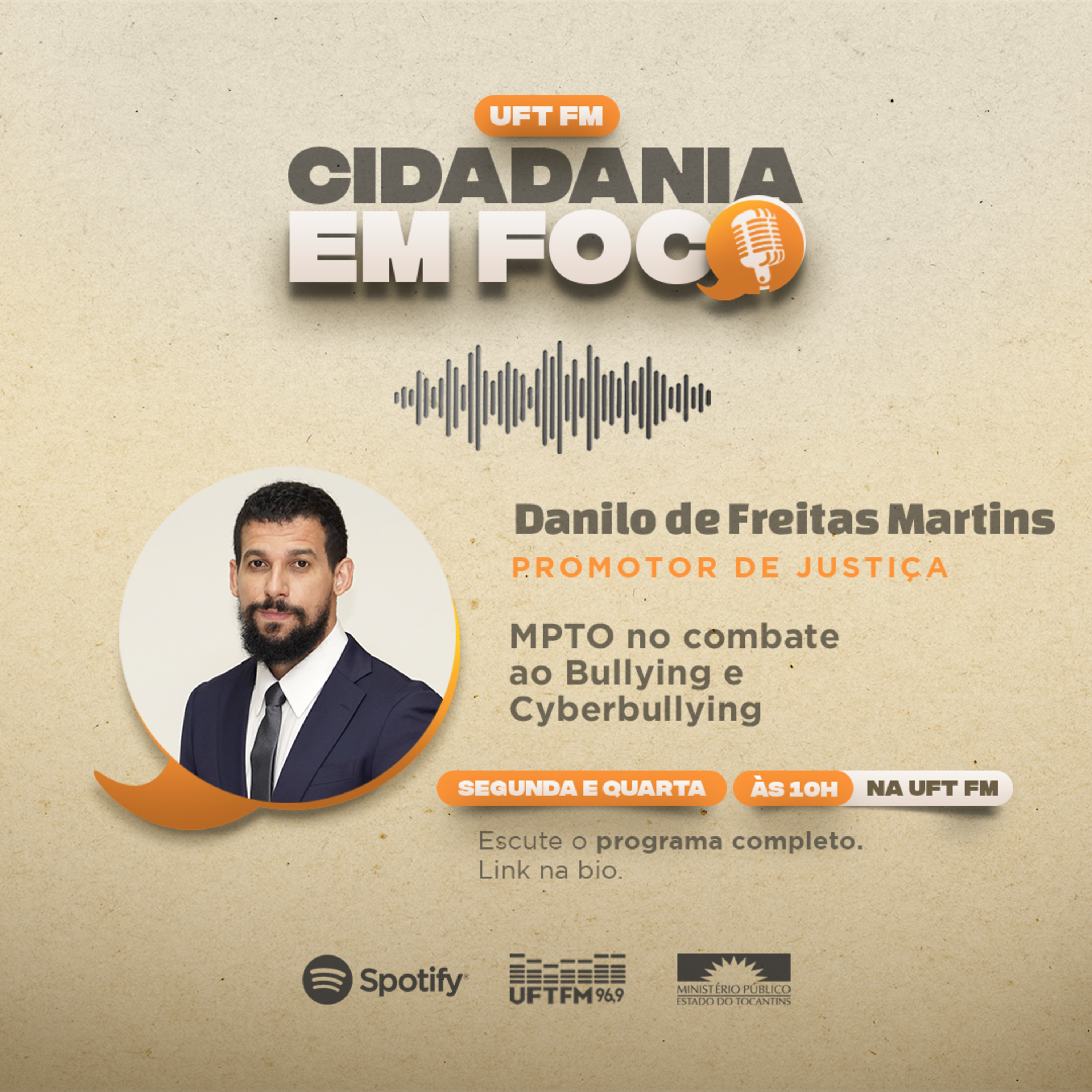 Cidadania em Foco - 15/04/2024 - MPTO no combate ao bullying e cyberbullying - Danilo de Freitas Martins (Promotor de Justiça) episode artwork