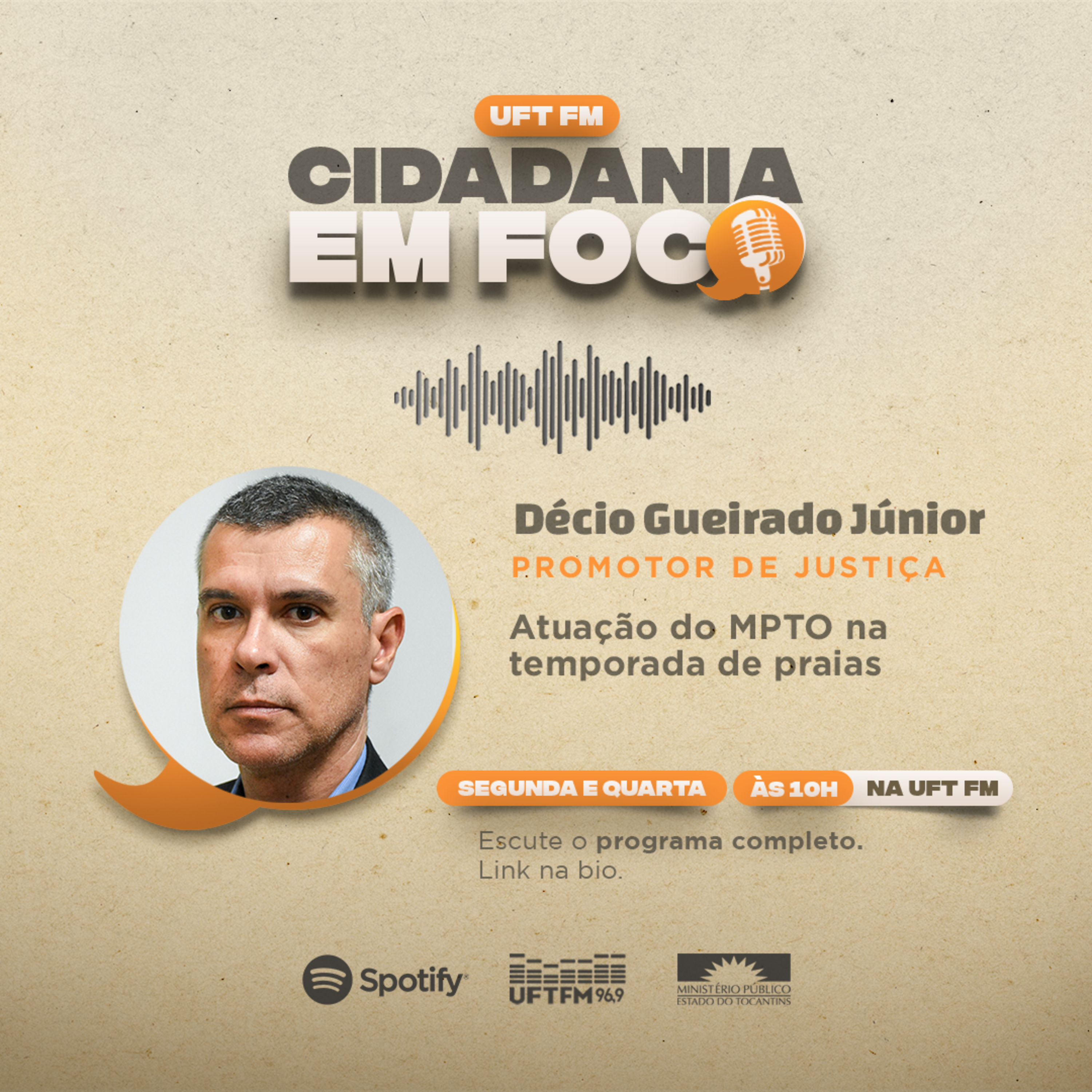 Cidadania em Foco - 01/07/2024 - Atuação do MPTO na temporada de praias - Décio Gueirado Júnior (Promotor de Justiça) episode artwork