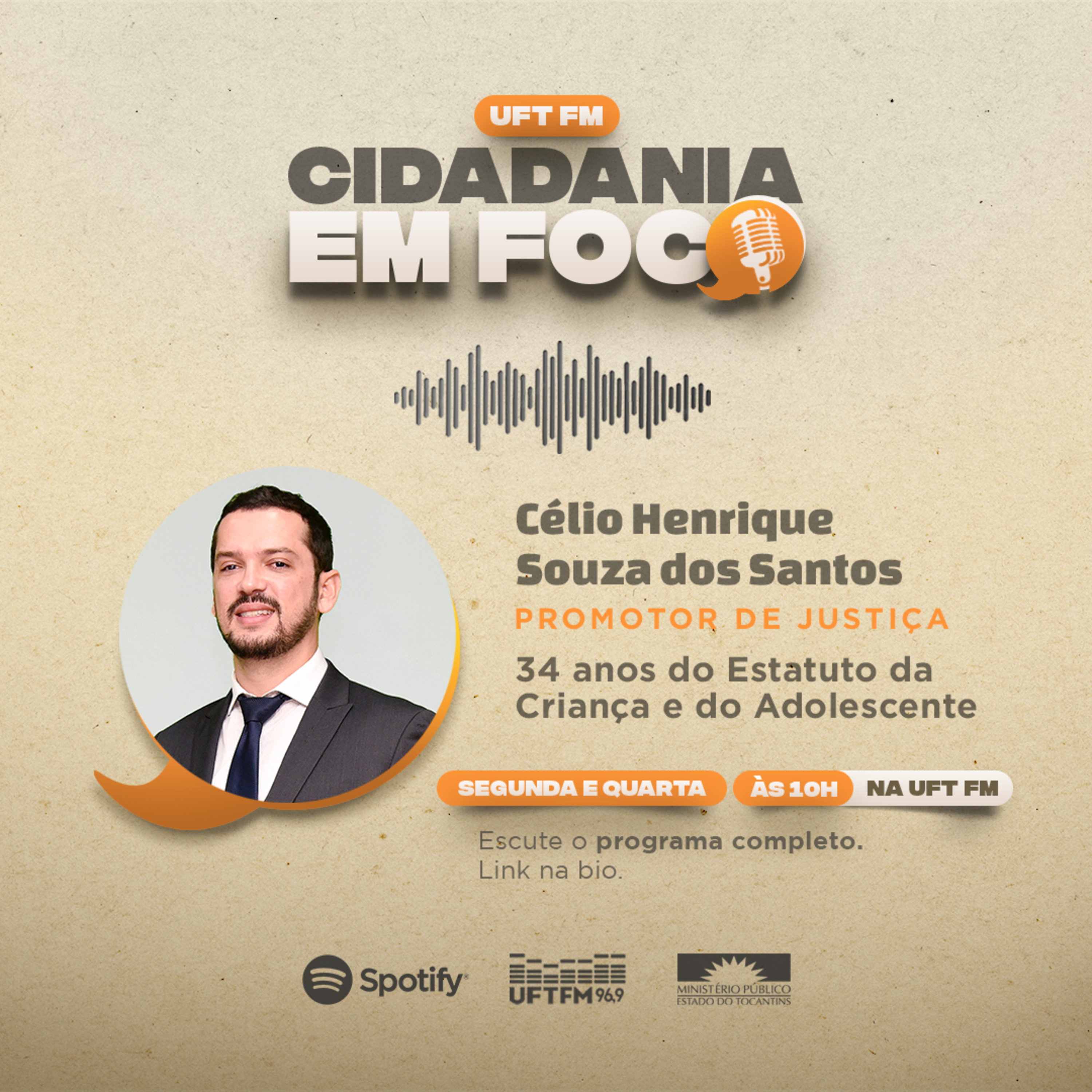 Cidadania em Foco - 15/07/2024 - 34 anos do estatuto da criança e do adolescente - Célio Henrique Souza dos Santos (Promotor de Justiça Substituto) episode artwork