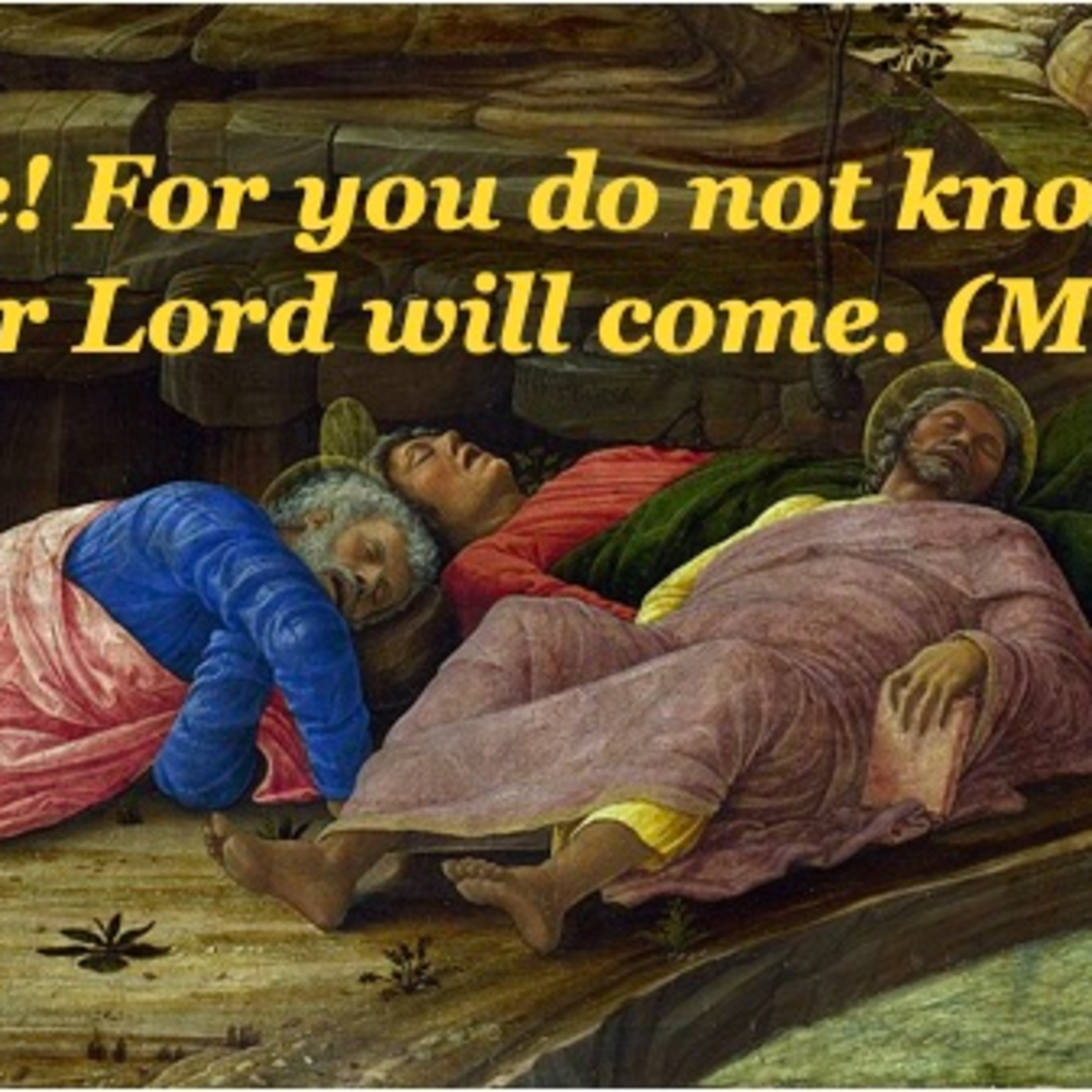 Stay Awake - Homily for First Sunday of Advent, Nov. 30, 2025 episode artwork