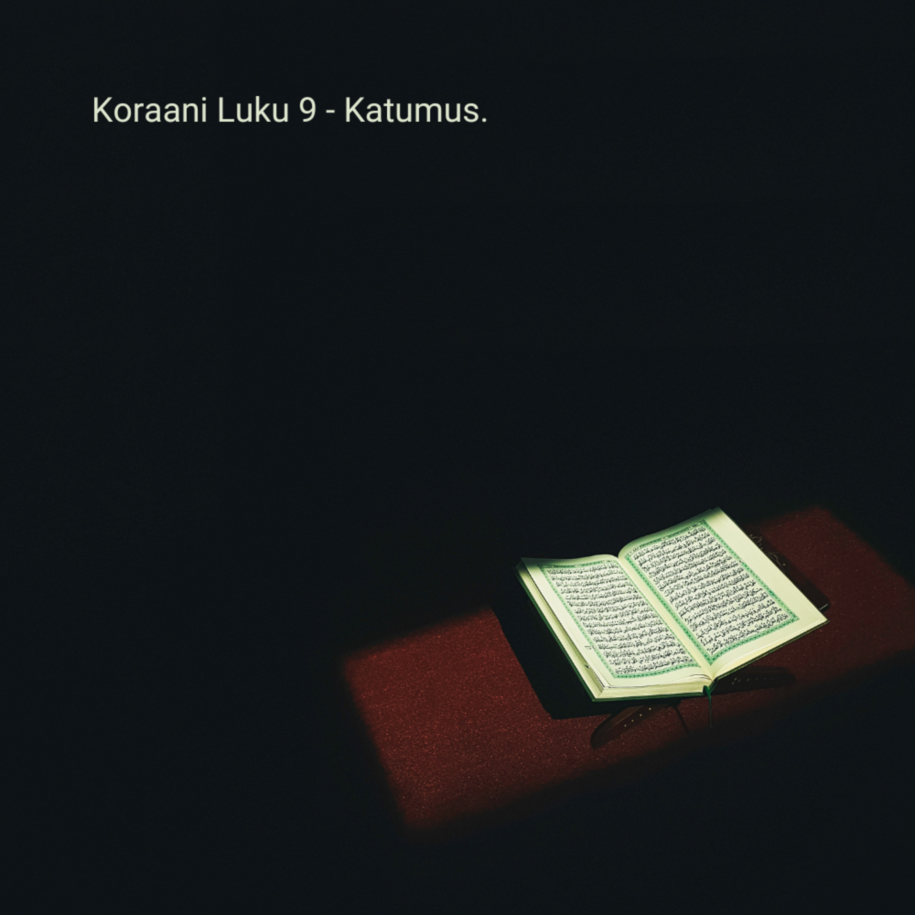 Koraani suomeksi - Luku 9 Katumus episode artwork