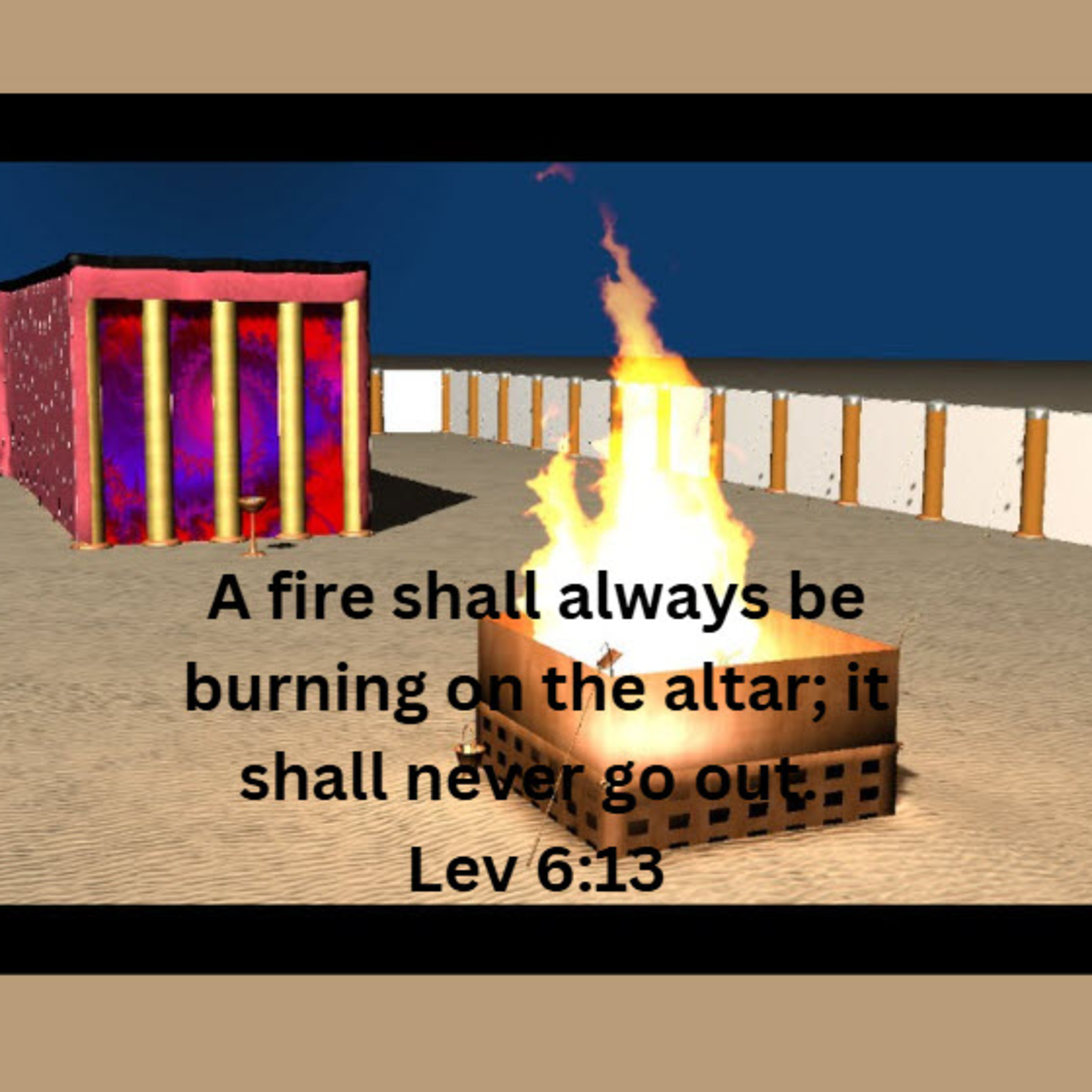 Daily Audio Torah ~ Apr 11, 2025 ~ Never Let the Fire Break! episode artwork