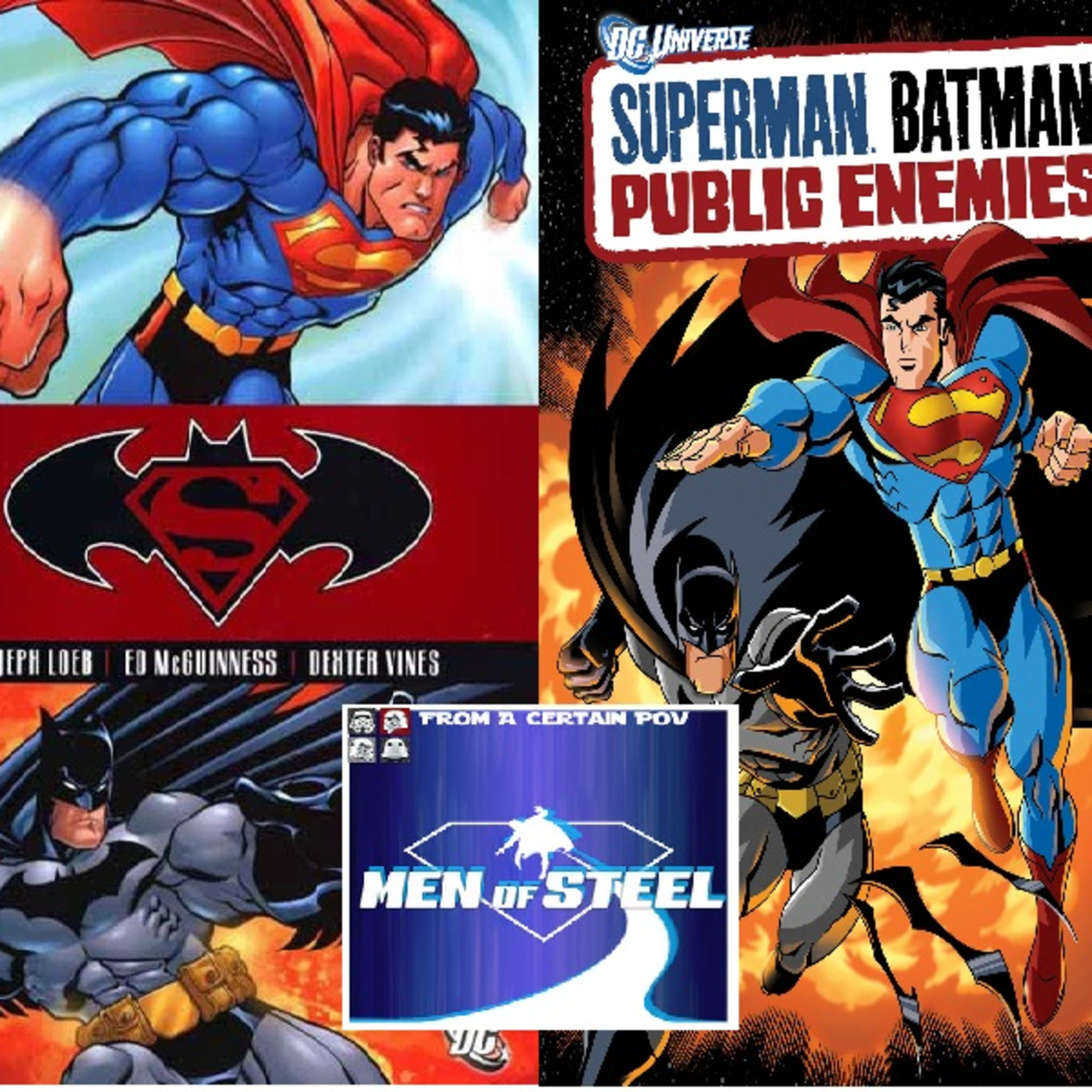 NIGHT OF THE BATMEN EP 45: SUPERMAN/BATMAN: PUBLIC ENEMIES REVIEW (FEAT. MEN OF STEEL PODCAST) episode artwork